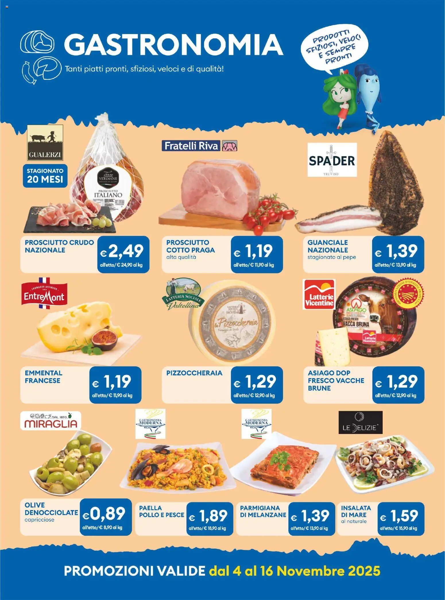 Volantino MD Discount del 04.11.2025 | Pagina: 21 | Prodotti: Prosciutto Crudo, Pesce, Melanzane, Emmental