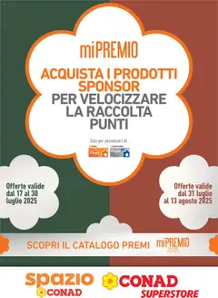 Anteprima del volantino Conad Superstore Mi Premio Piemonte catalogo valido a partire dal 17.07.2025