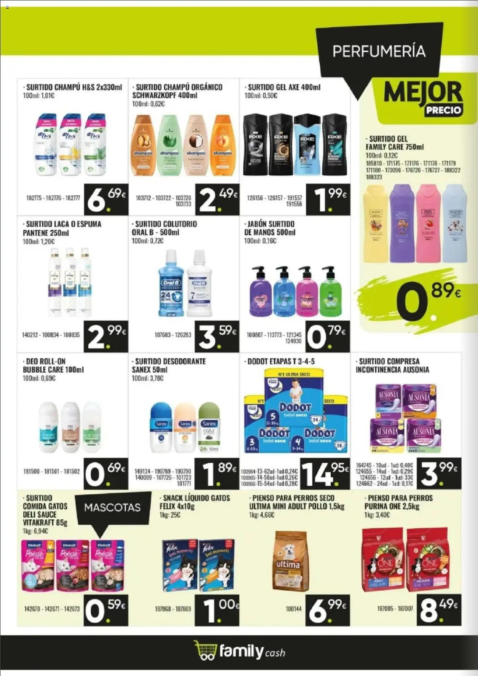 Family Cash folleto │ válido desde el 06.04.2026 | Página: 14 | Productos: Champú, Jabón, Desodorante
