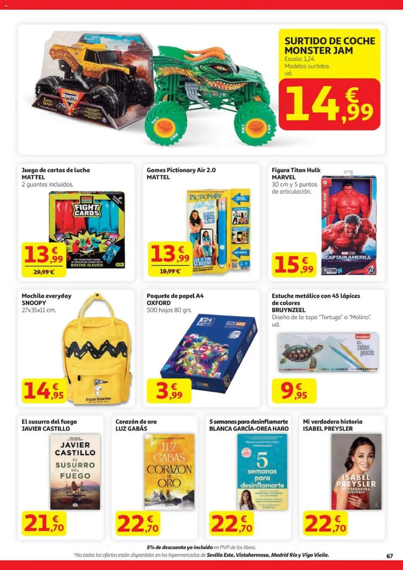 Alcampo - HG Madrid Unificado  │ válido desde el 23.10.2025 | Página: 67 | Productos: Mochila, Guantes