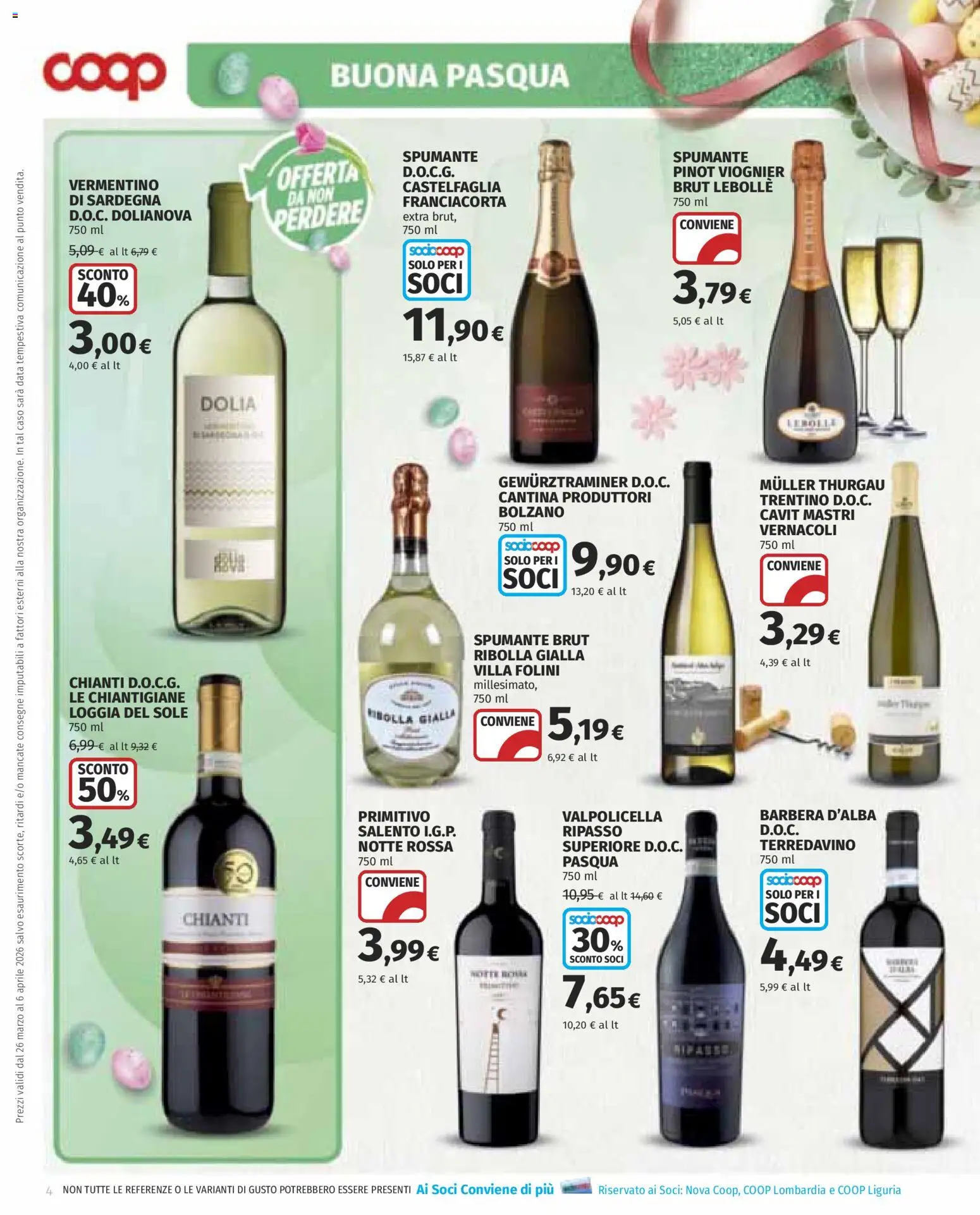Volantino COOP del 26.03.2026 | Pagina: 4 | Prodotti: Data, Spumante