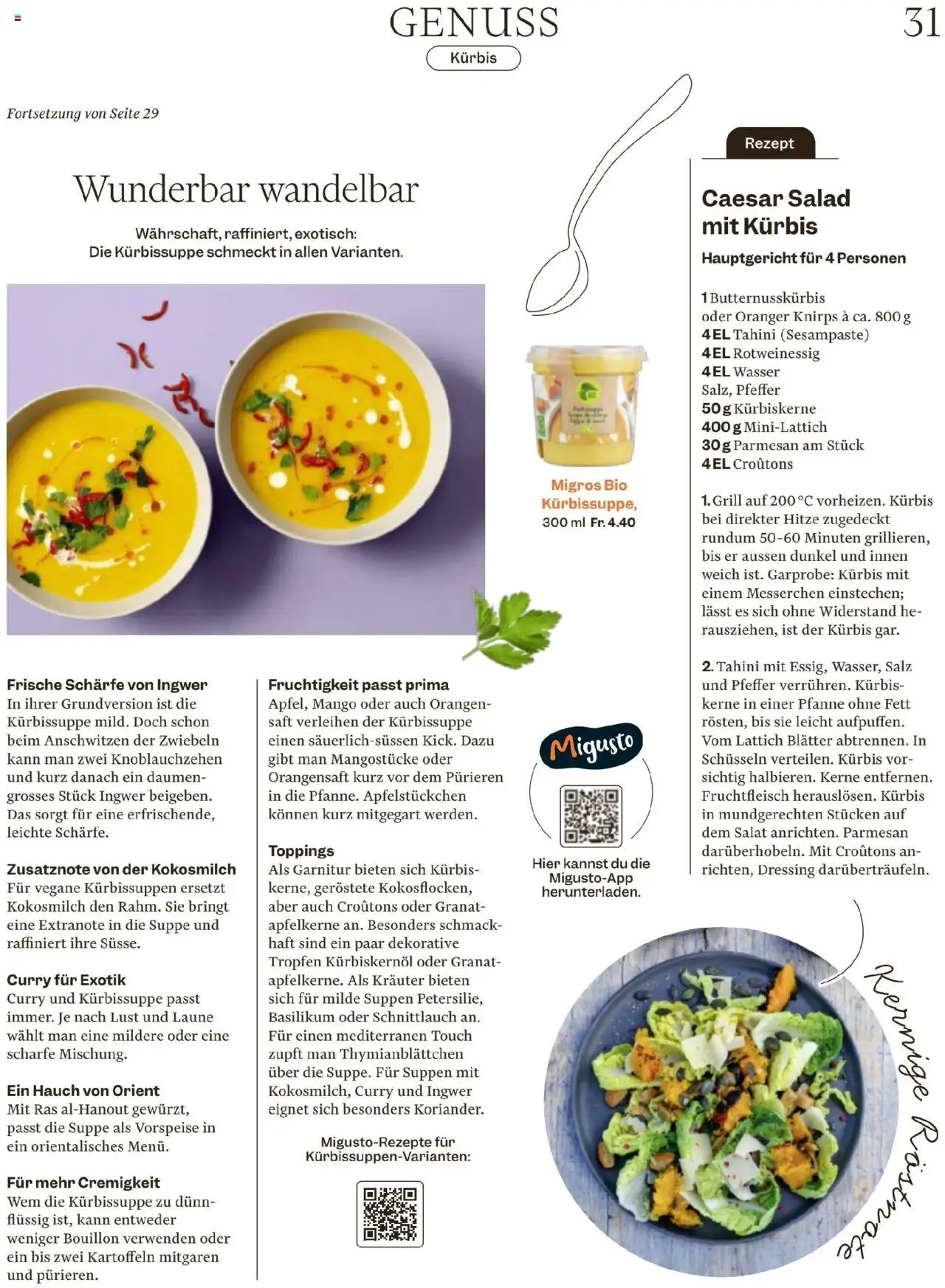 Migros Magazin – gültig ab 29.09.2025 | Seite: 31 | Produkte: Saft, Kürbis, Mango, Zwiebeln
