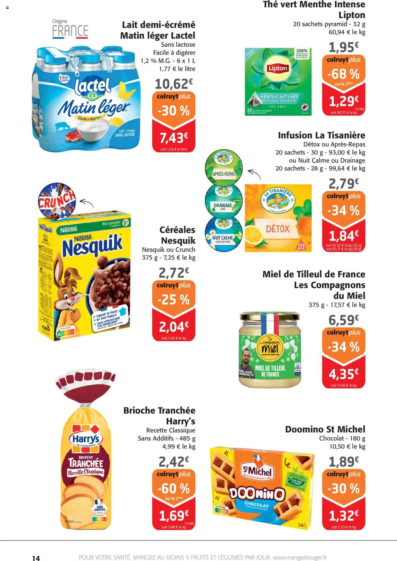 {H1} | Page: 14 | Produits: Infusion, Miel, Huile, Thé