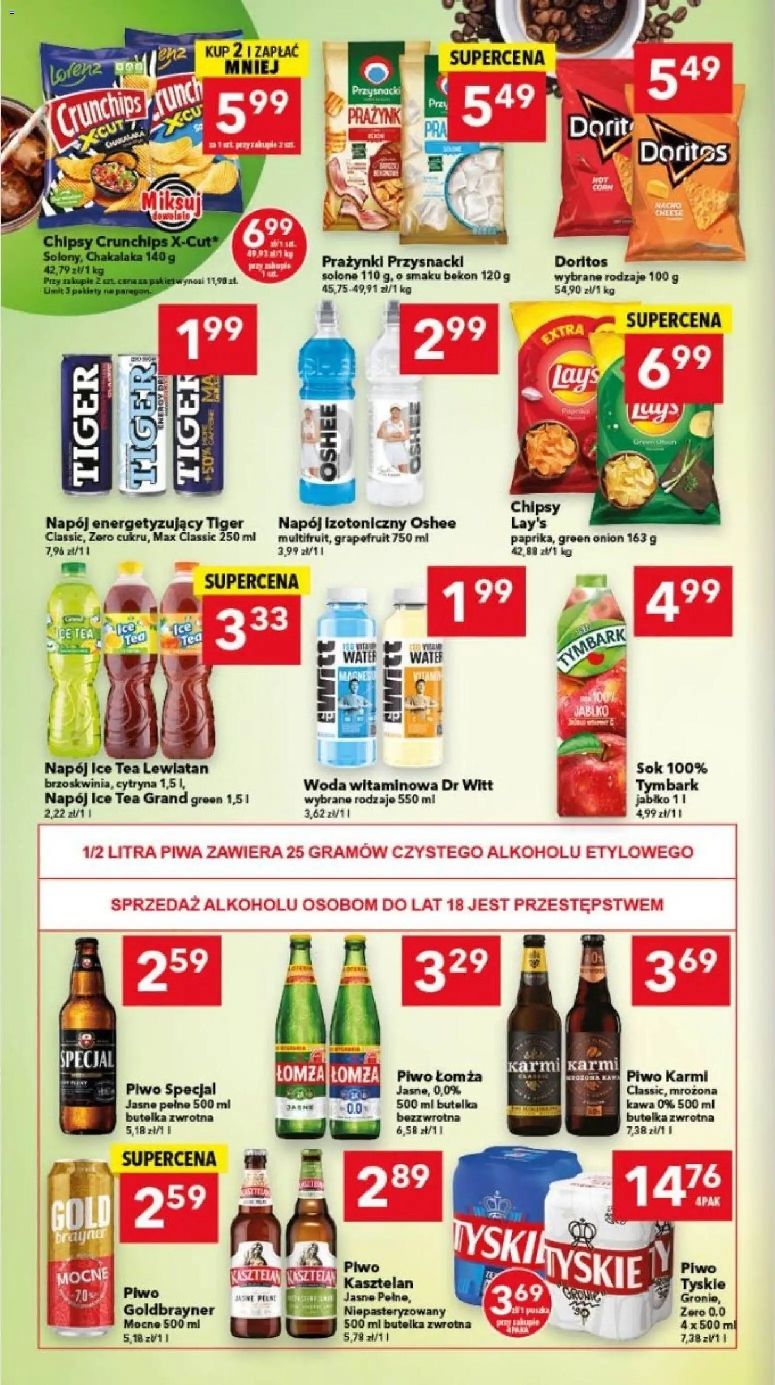 Lewiatan gazetka - Bydgoszcz od 06.11.2025 | Strona: 6 | Produkty: Chipsy, Ice Tea, Bekon, Kawa