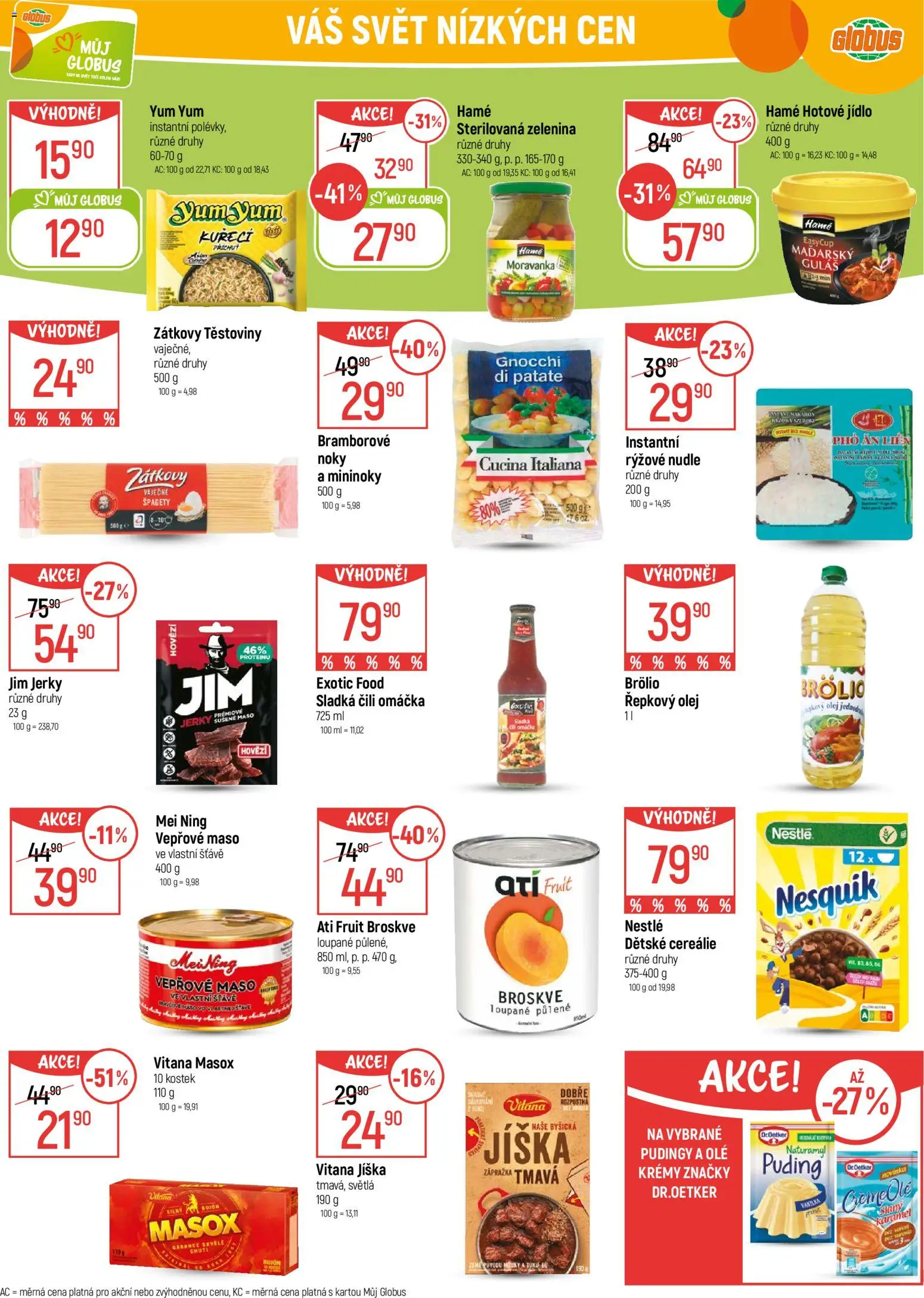 Globus leták - Opava od 21.01.2026 | Strana: 19 | Produkty: Nesquik, Zelenina, Guláš, Rýžové nudle