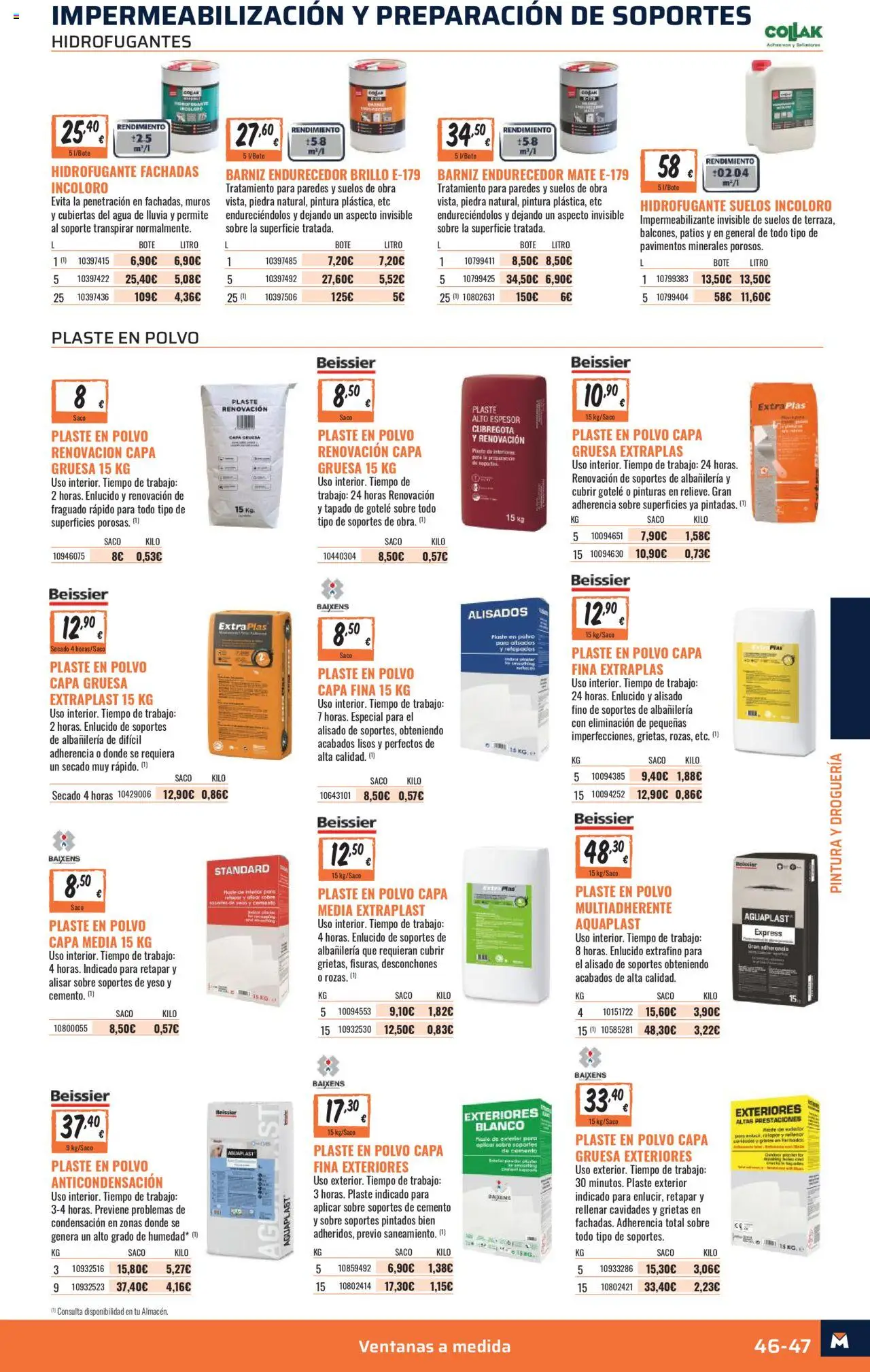 Obramat - Pamplona  │ válido desde el 10.10.2025 | Página: 47 | Productos: Polvo, General