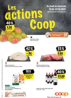 Coop - Les actions de la semaine ab 16.10.2025 gültig