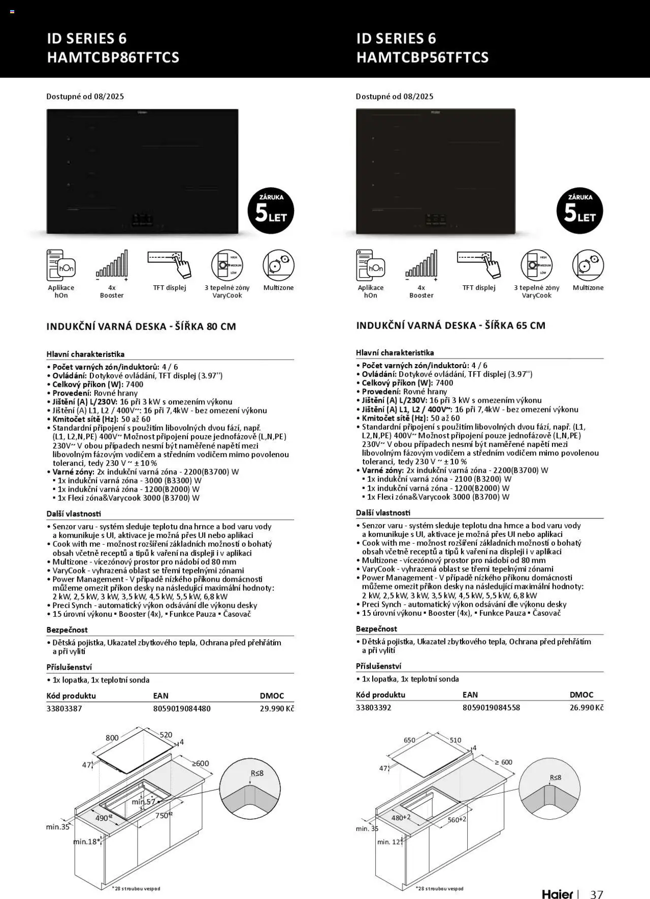 XXXLutz leták - Spotřebiče Haier 2025 od 01.06.2025 | Strana: 37 | Produkty: Hrnce, Nádobí, Varná deska, Desky