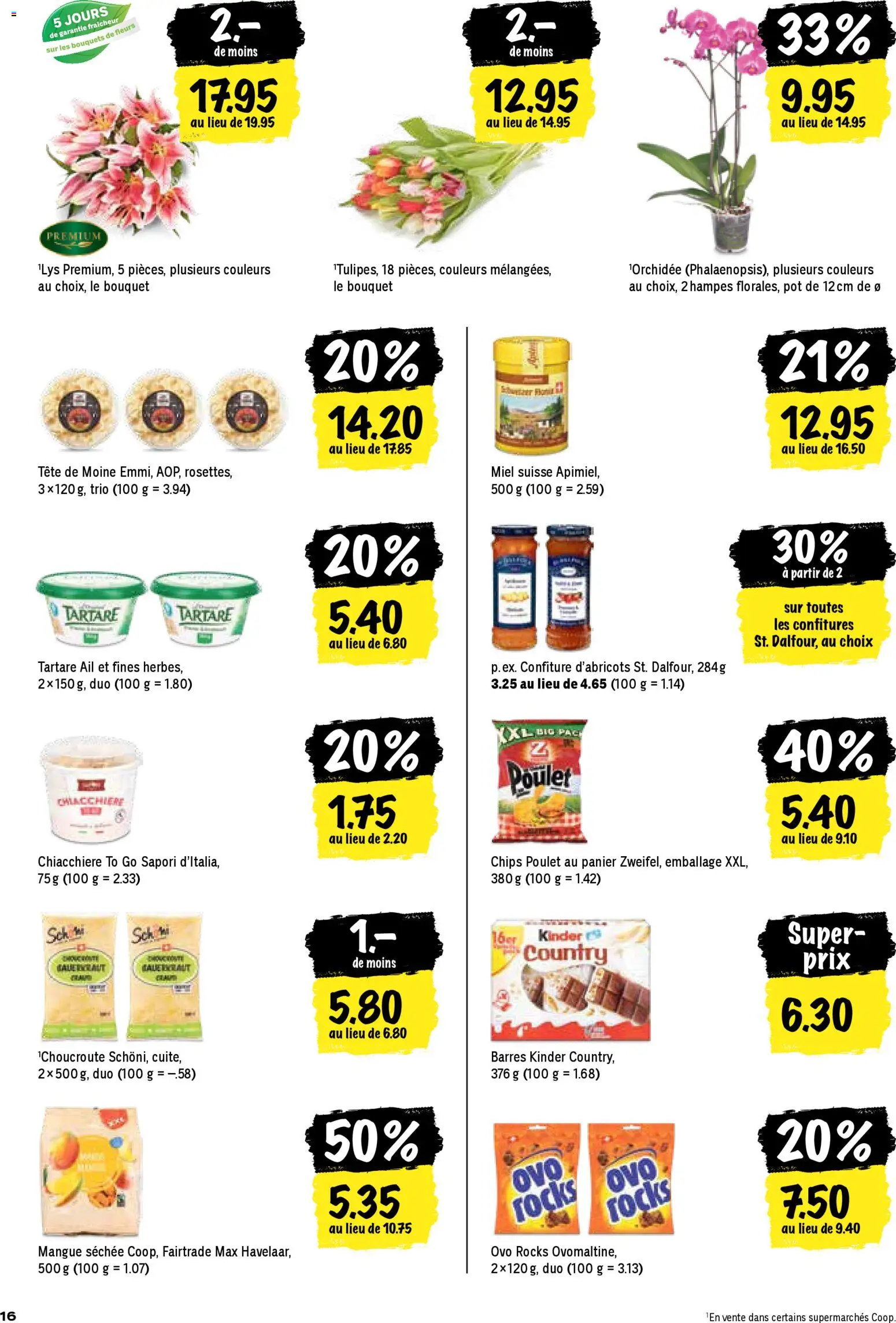 Coop - Les actions de la semaine – gültig ab 15.01.2026 | Seite: 16 | Produkte: Chips, Mango