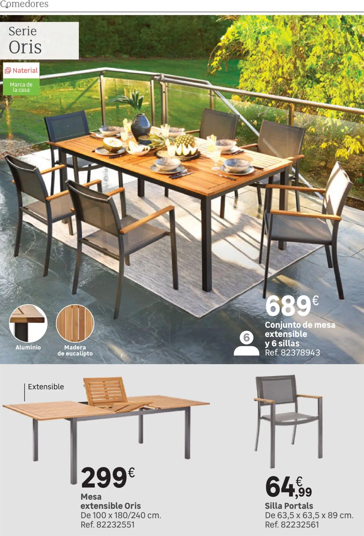 Leroy Merlin catálogo │ válido desde el 25.03.2025 | Página: 51 | Productos: Mesa extensible, Mesa, Silla