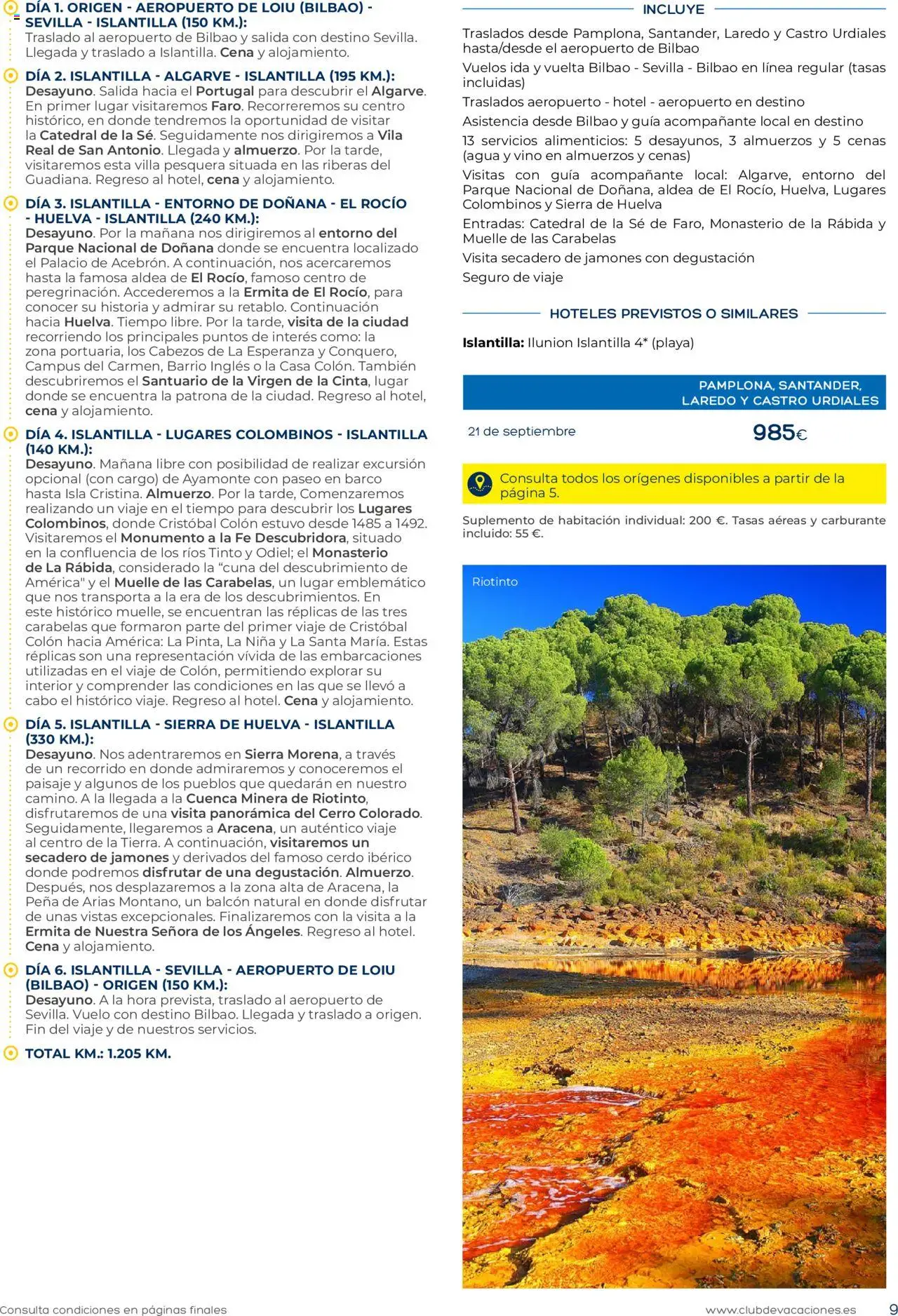 Viajes El Corte Inglés Zona Norte │ válido desde el 03.04.2025 | Página: 9 | Productos: Vino, Cerdo, Cuna