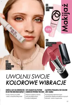 Oriflame Katalog 14 2025 od 01.10.2025 | Strona: 27 | Produkty: Maskara, Pomadka, Makijaż, Cienie do powiek