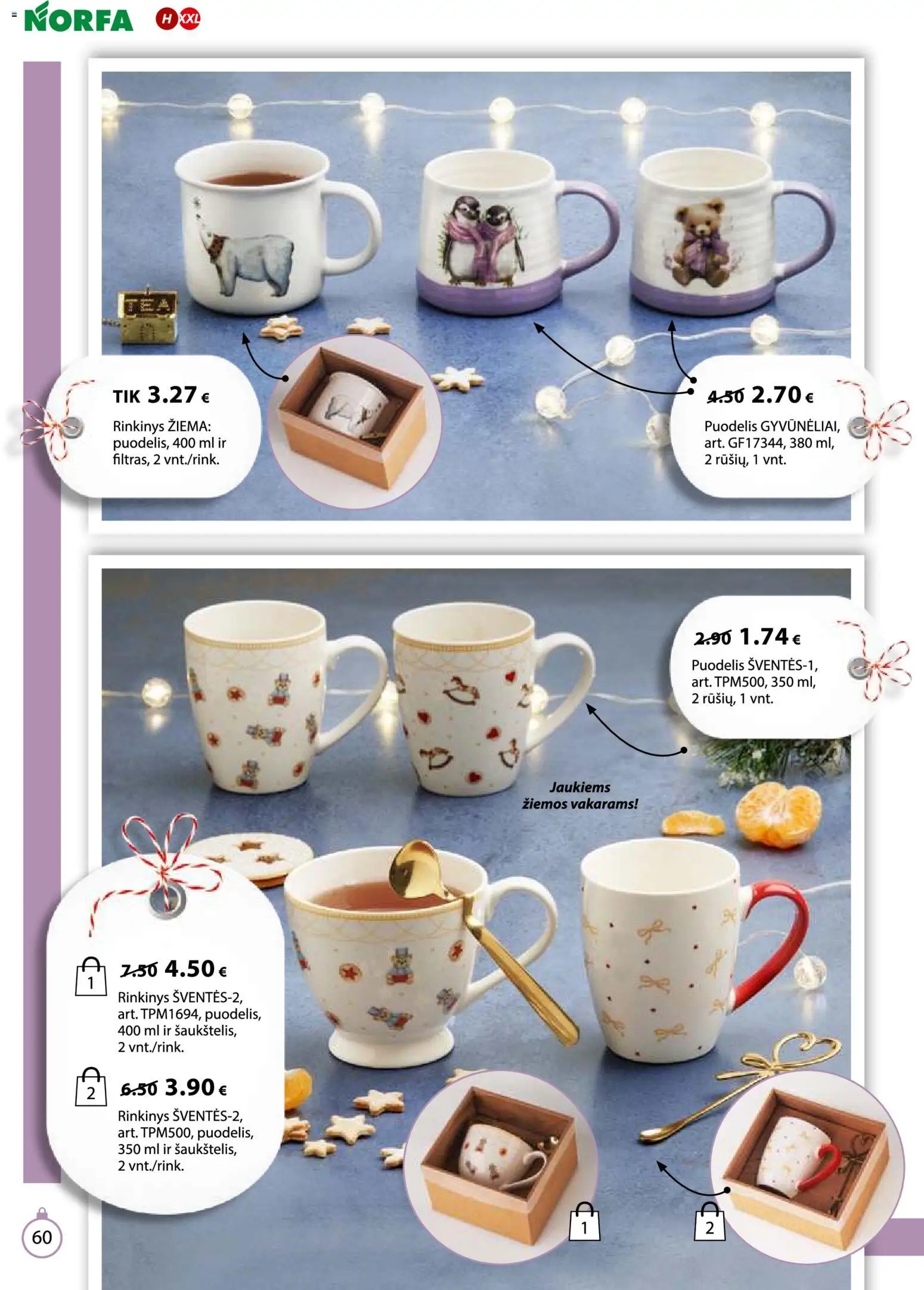 NORFA akcijos nuo 18.11.2025 | Puslapis: 60 | Prekių: Puodelis