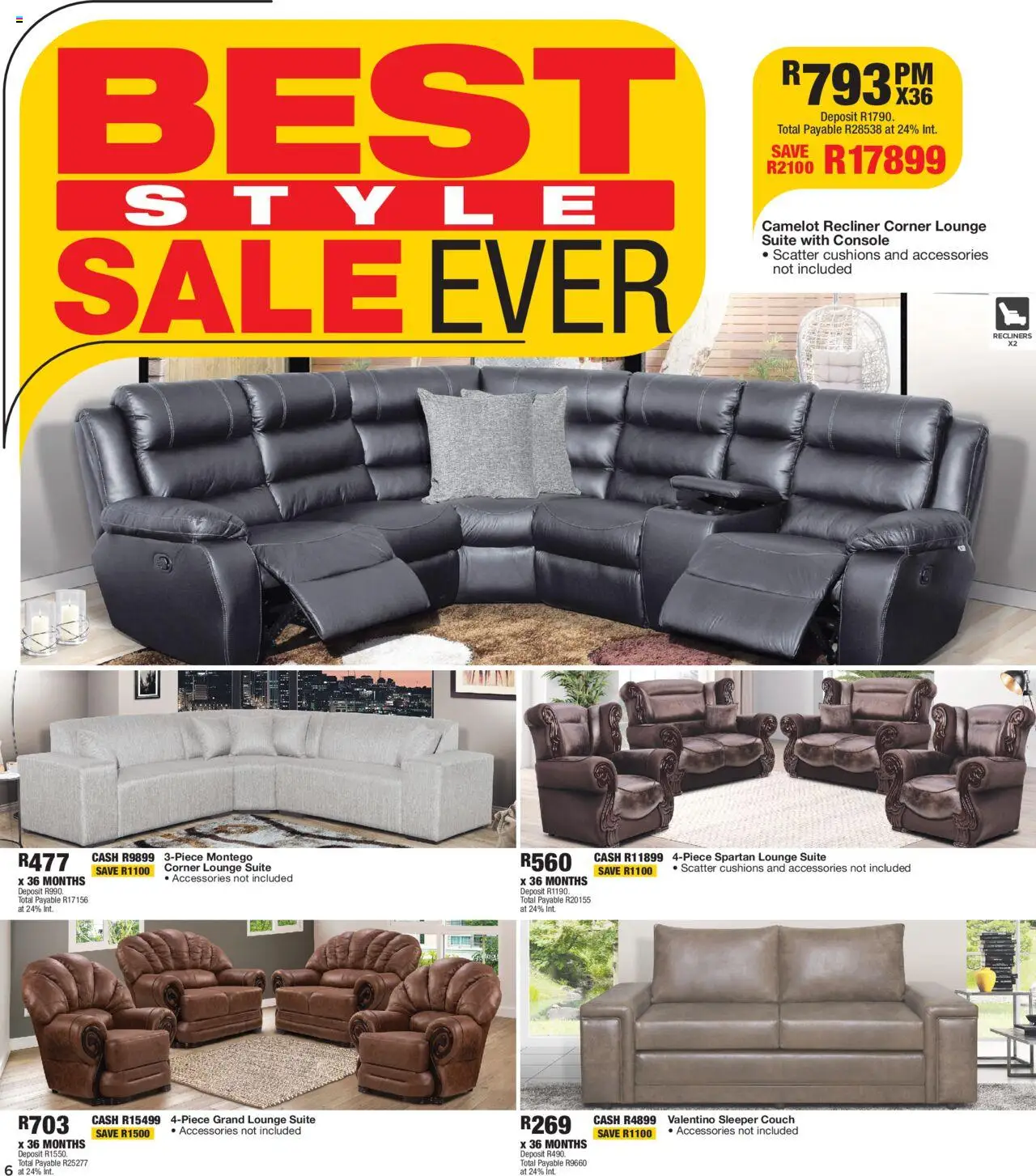 New OK Furniture catalogue – valid from 17.09.2025 | Page: 6 | Products: Couch, Lounge suite