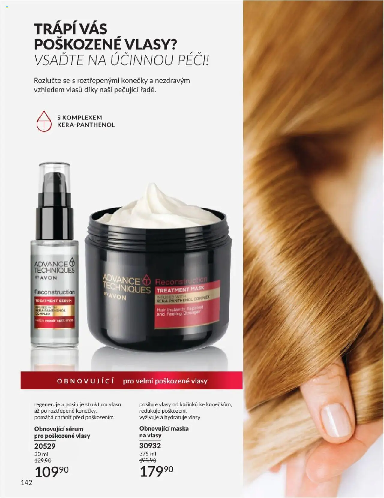 Avon katalog 8/2025 od 31.07.2025 | Strana: 142 | Produkty: Sérum, Panthenol, Maska