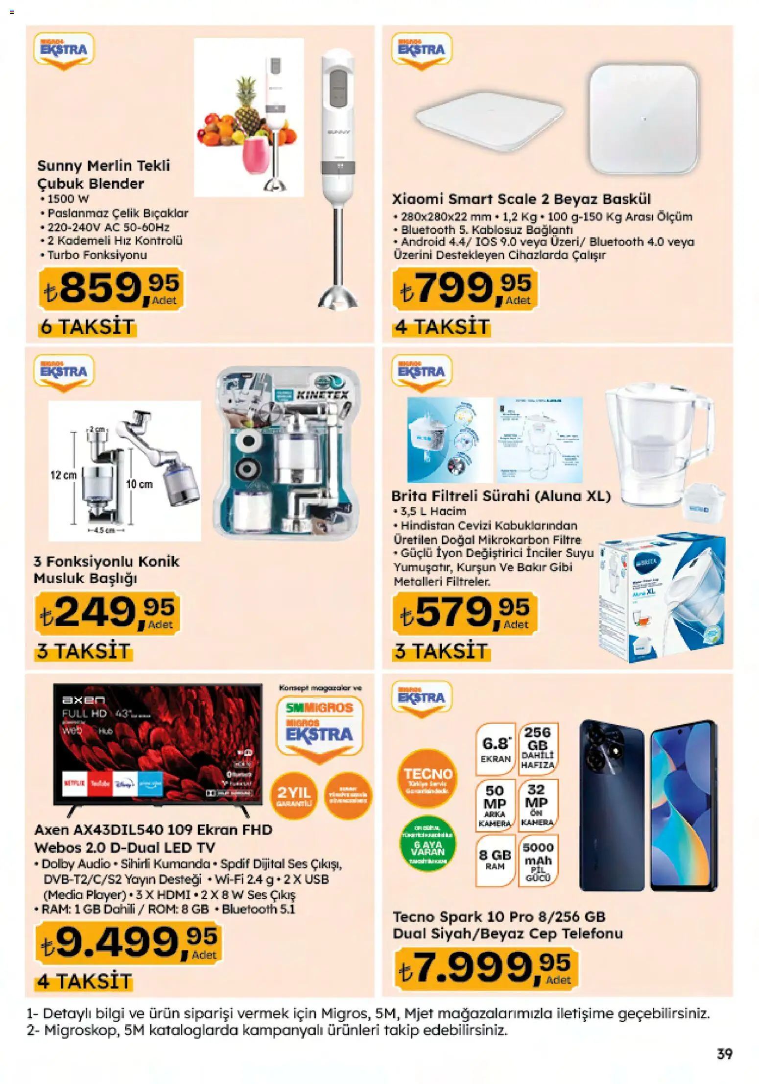 Migros Katalog - 5M Migroskop Dijital - 06.11.2025 tarihinden itibaren geçerlidir | Sayfa: 125 | Ürünler: Blender, TV, Ses, Sürahi