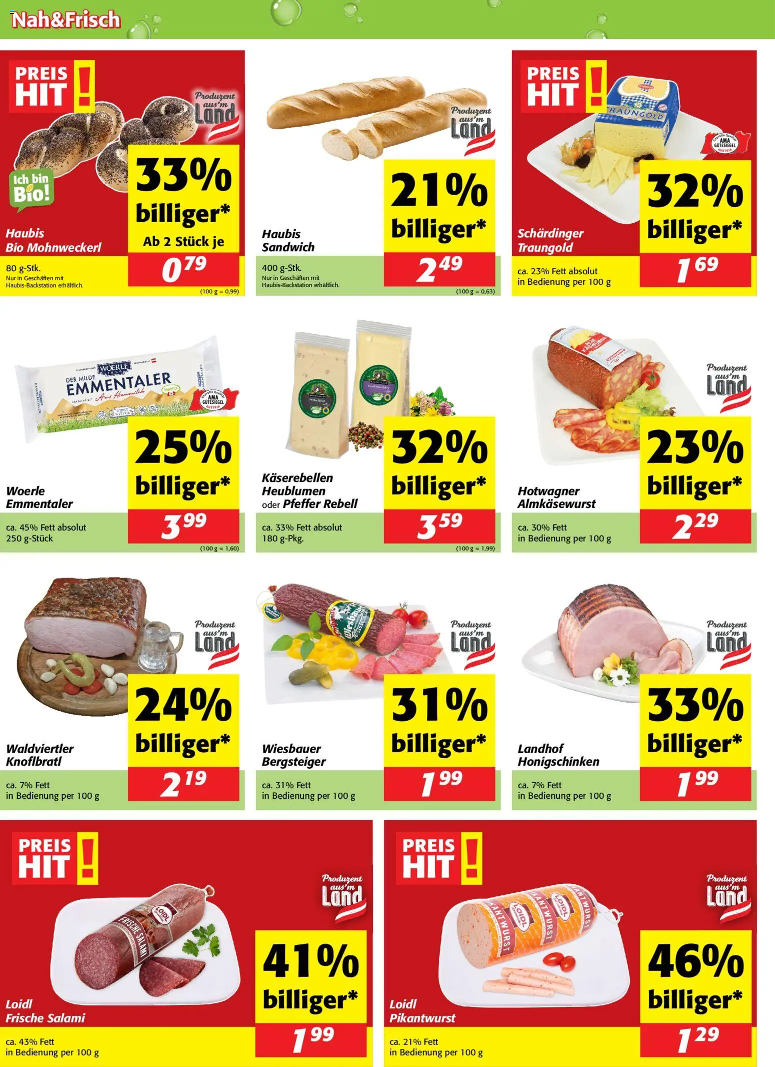 Nah und Frisch Flugblatt gültig ab 29.10.2025 | Seite: 4 | Produkte: Pfeffer, Salami