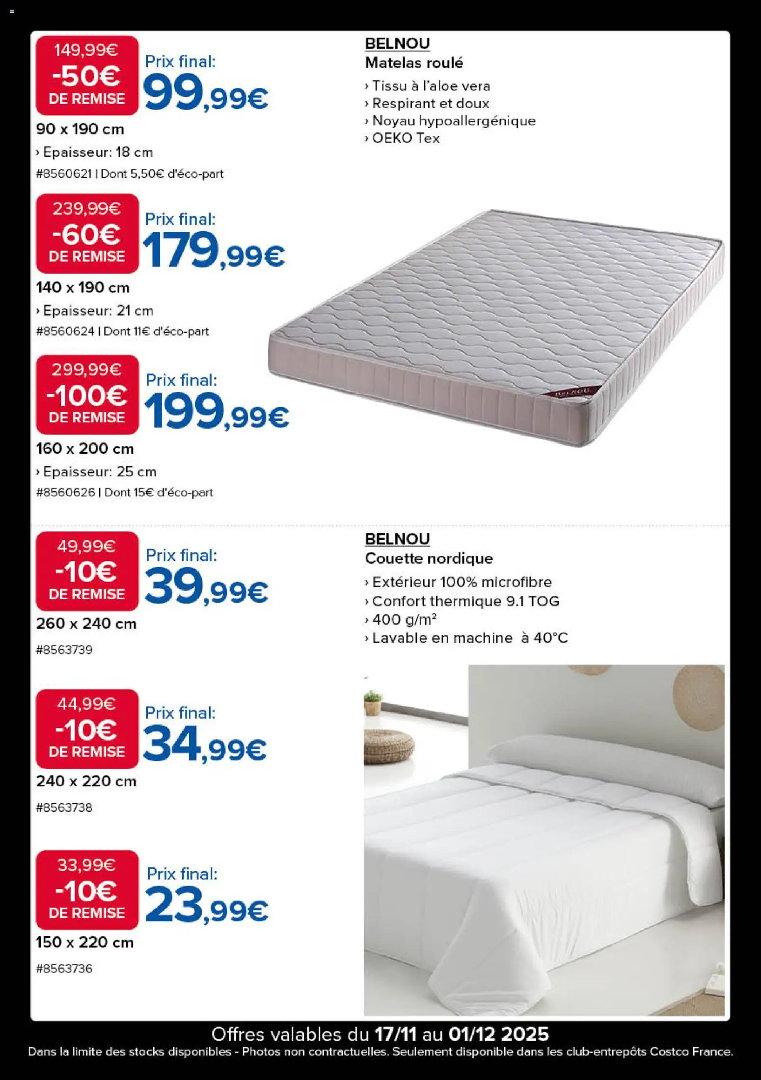 {H1} | Page: 14 | Produits: Matelas, Couette