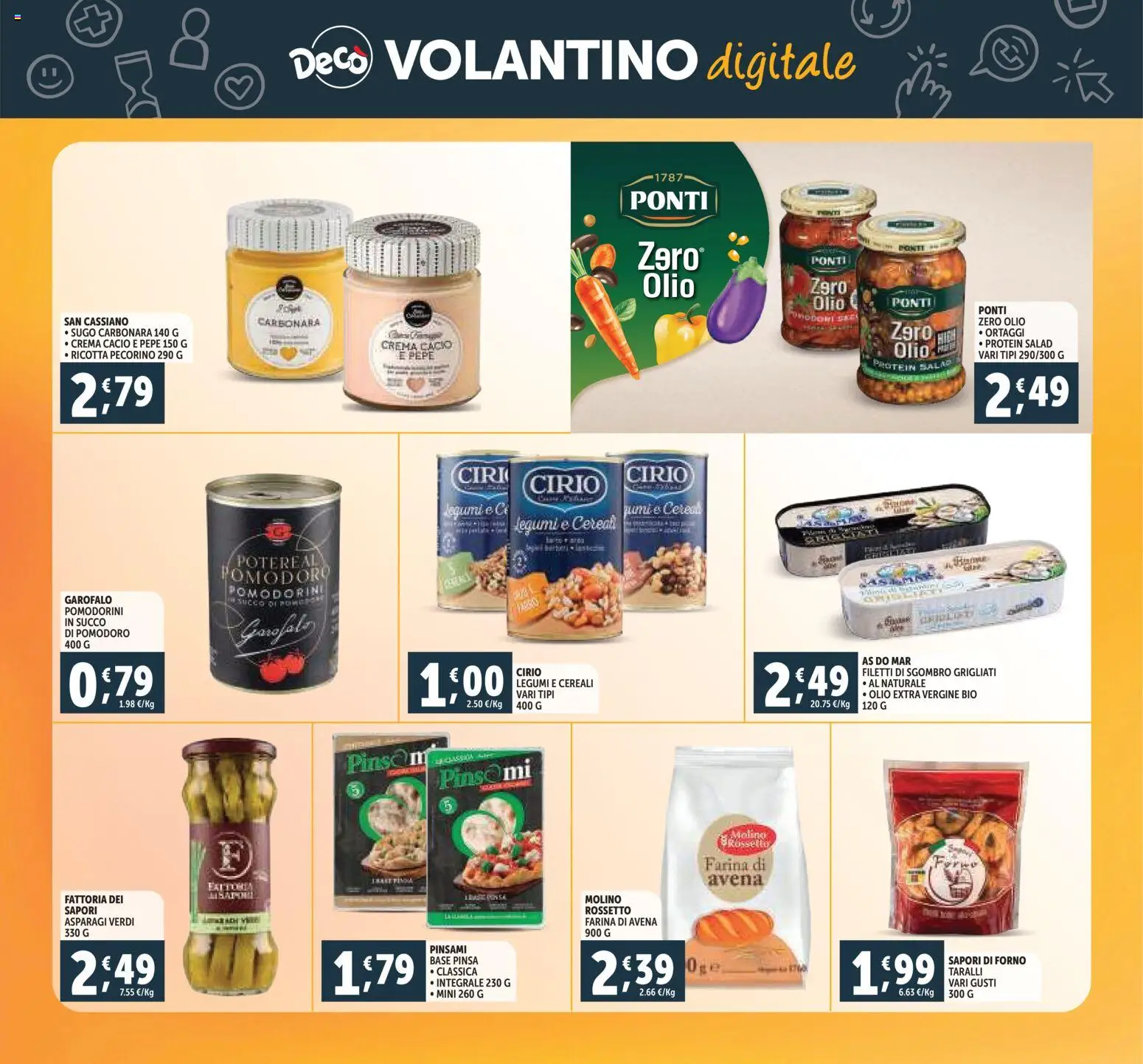 Volantino Decò del 07.11.2025 | Pagina: 32 | Prodotti: Crema, Cereali, Pomodoro, Pecorino
