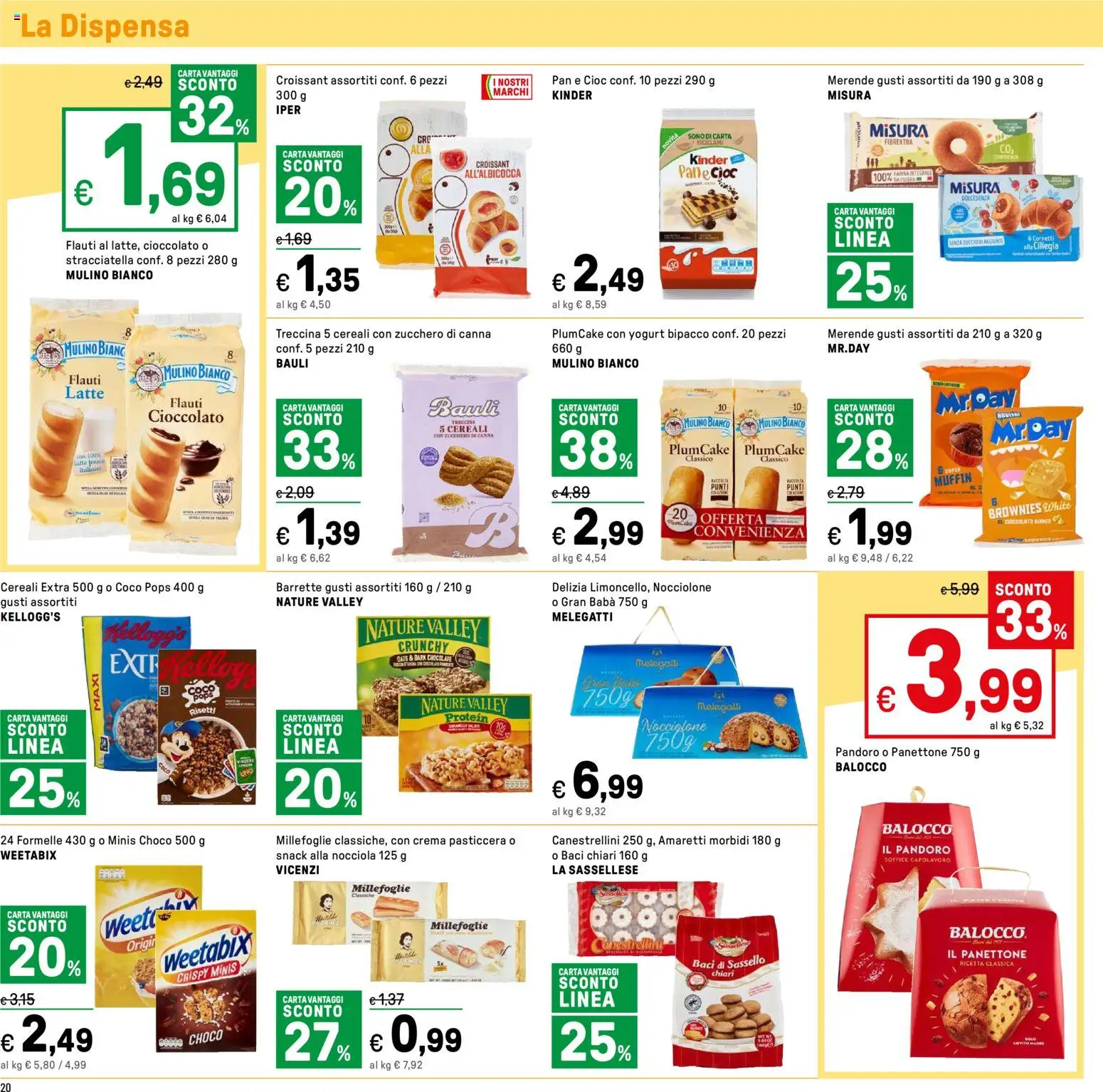 Volantino Iper del 03.11.2025 | Pagina: 20 | Prodotti: Cioccolato, Pandoro, Panettone, Plumcake