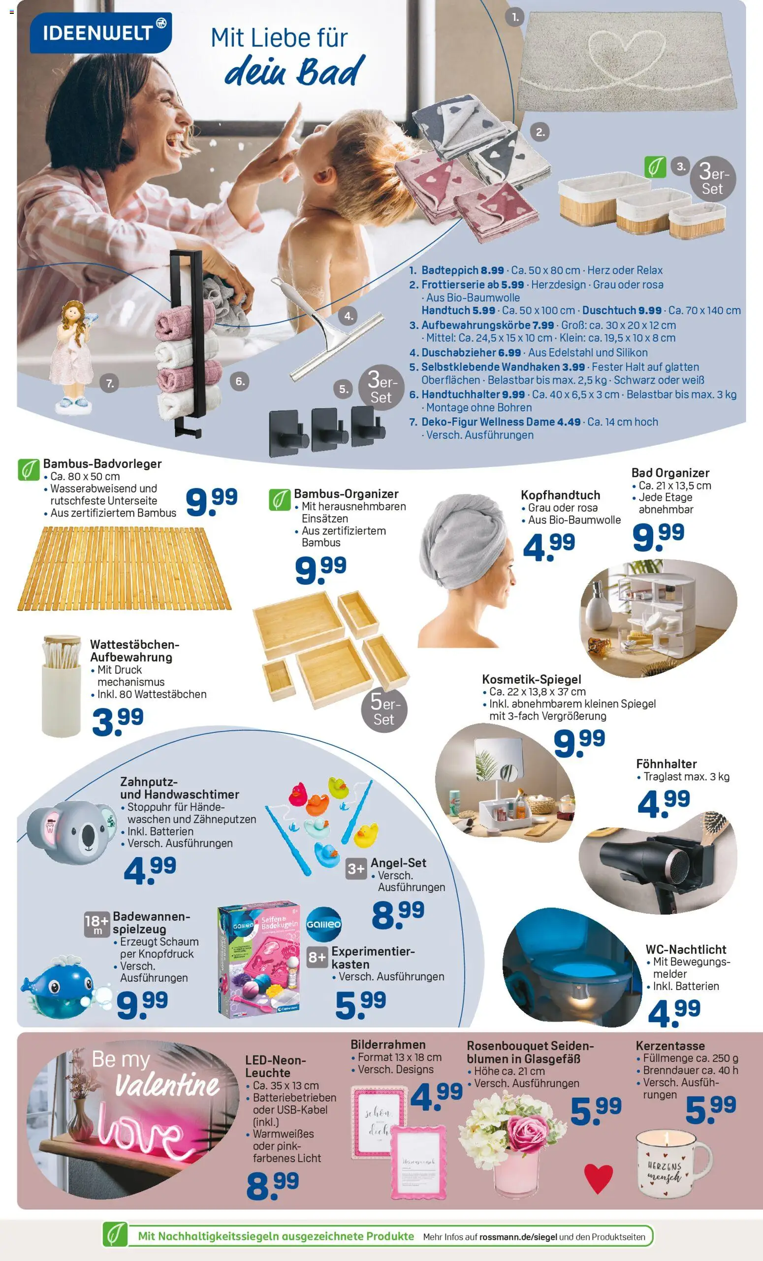 Rossmann Prospekt 	 – gültig ab 02.02.2026 | Seite: 2 | Produkte: Batterien, Bad, Spiegel, Bilderrahmen