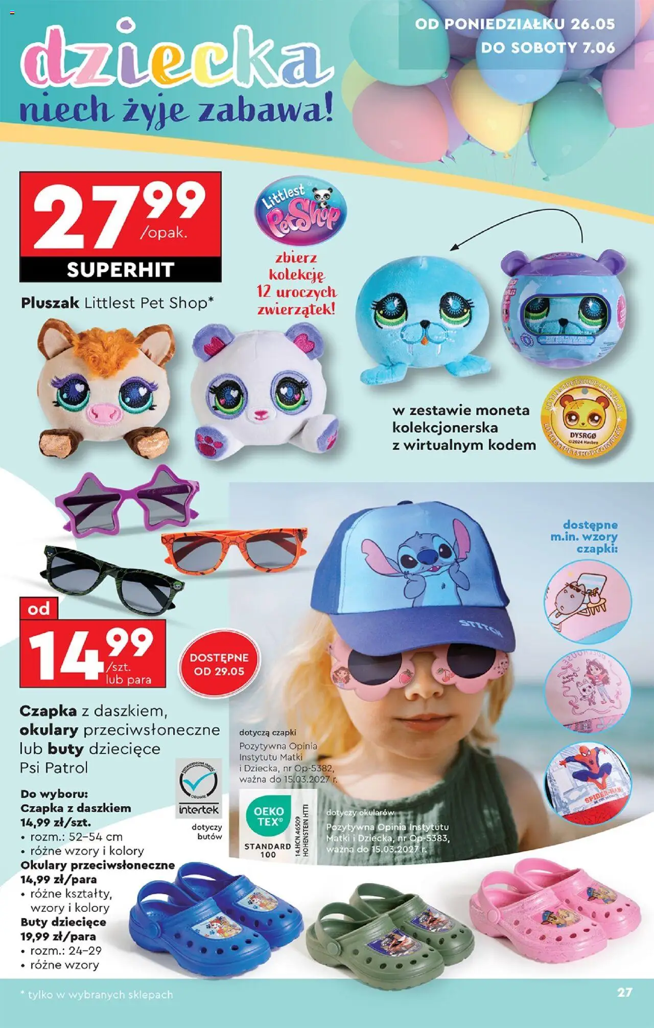 Biedronka gazetka - Okazje tygodnia od 24.05.2025 | Strona: 29 | Produkty: Trampki, Espadryle, Sandały, Buty