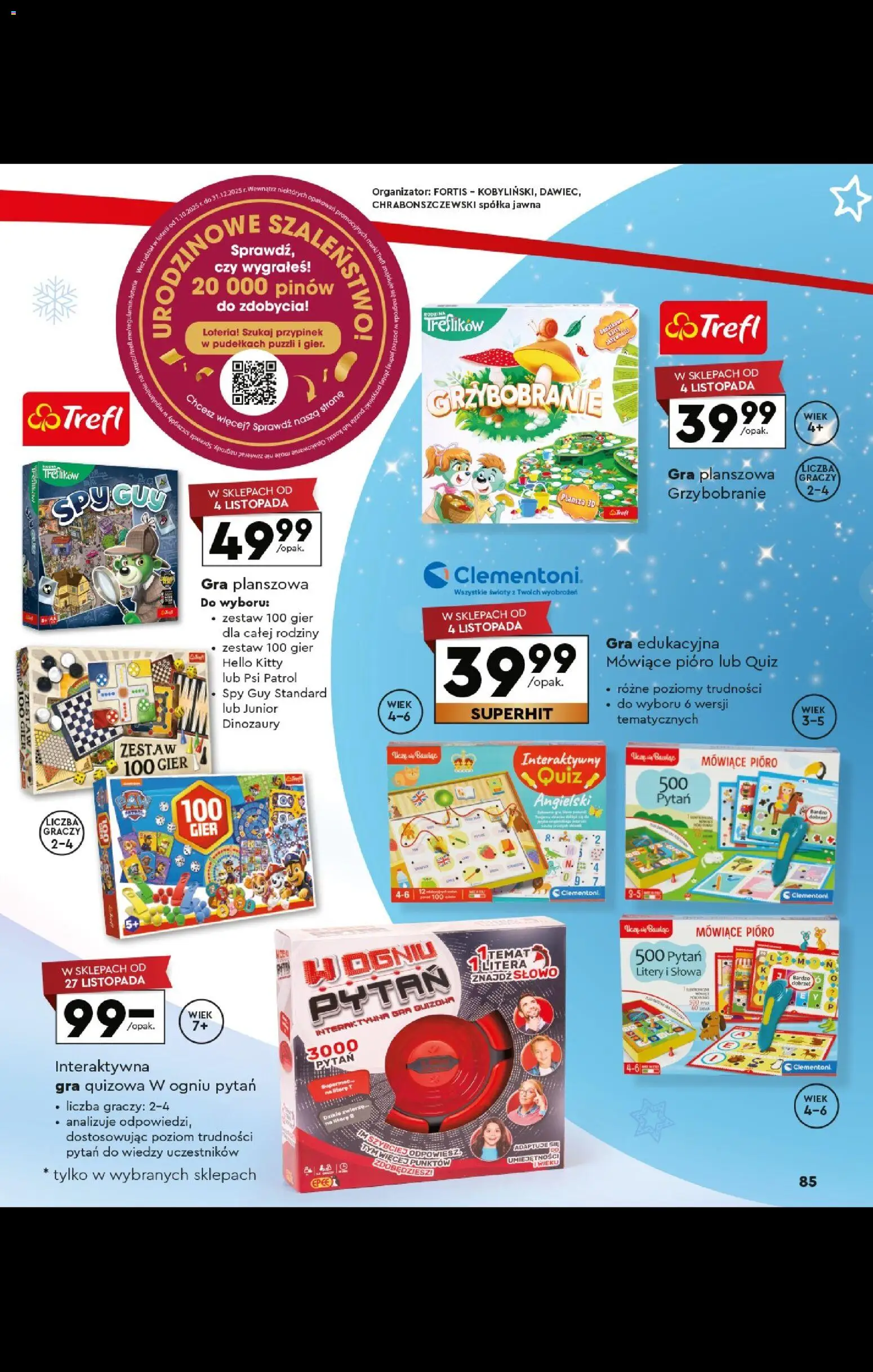 Biedronka gazetka - Kraina zabawek od 27.10.2025 | Strona: 85 | Produkty: Gra