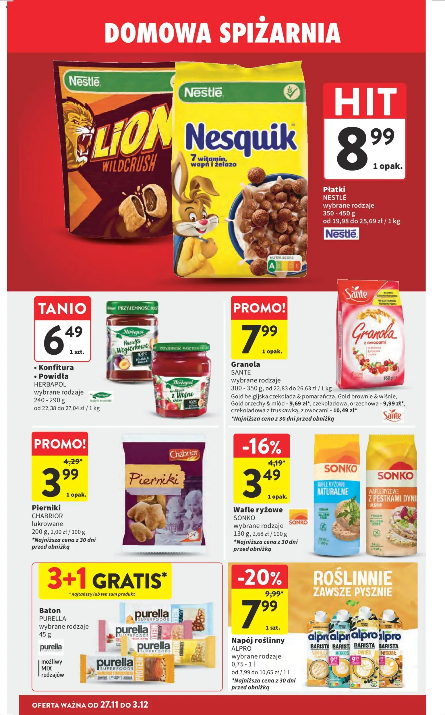Intermarche Black Friday od 27.11.2025 | Strona: 47 | Produkty: Pierniki, Żelazo, Brownie, Orzechy