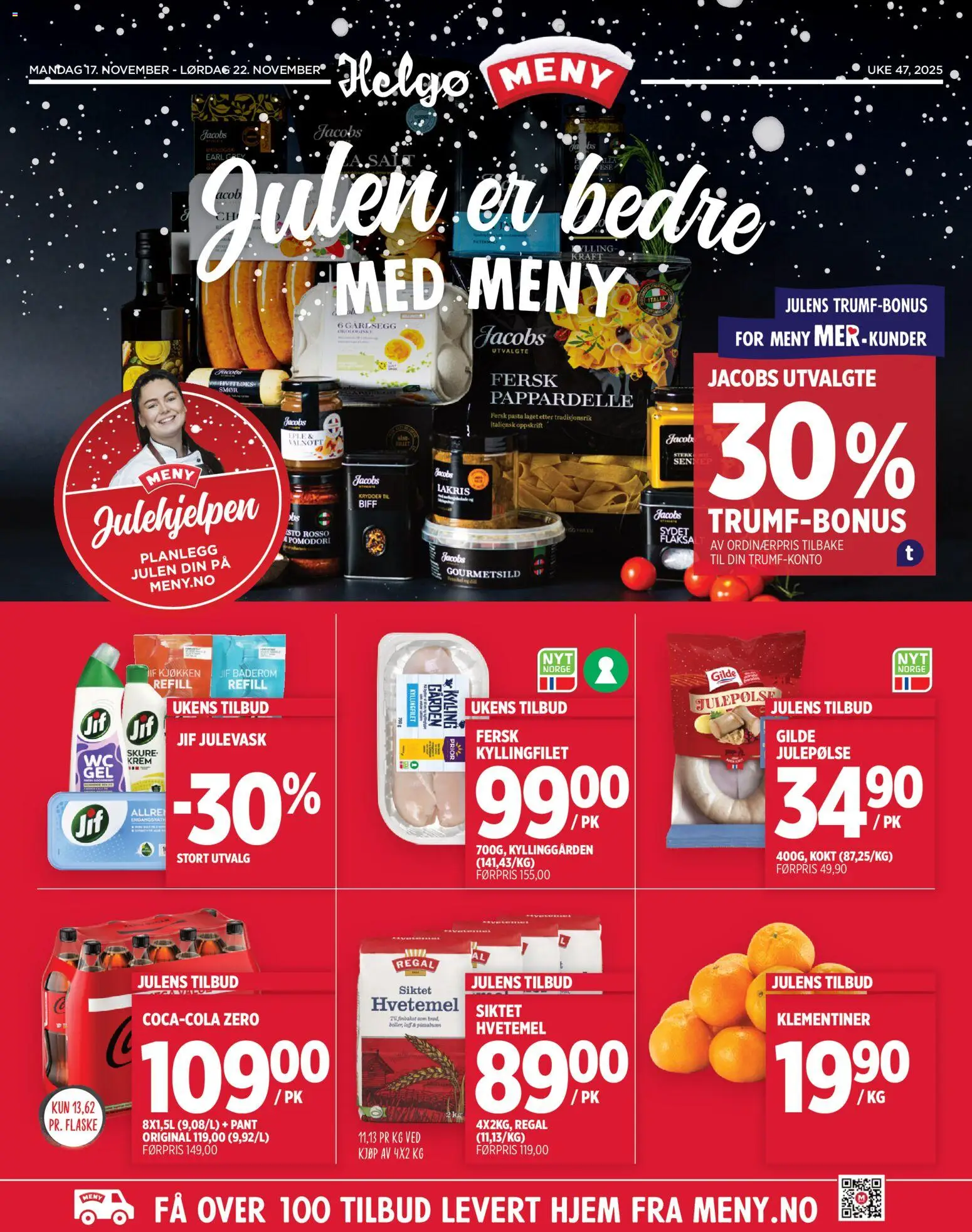 {H1} | Side: 1 | Produkter: Biff, Pasta, Krydder, Underbukser