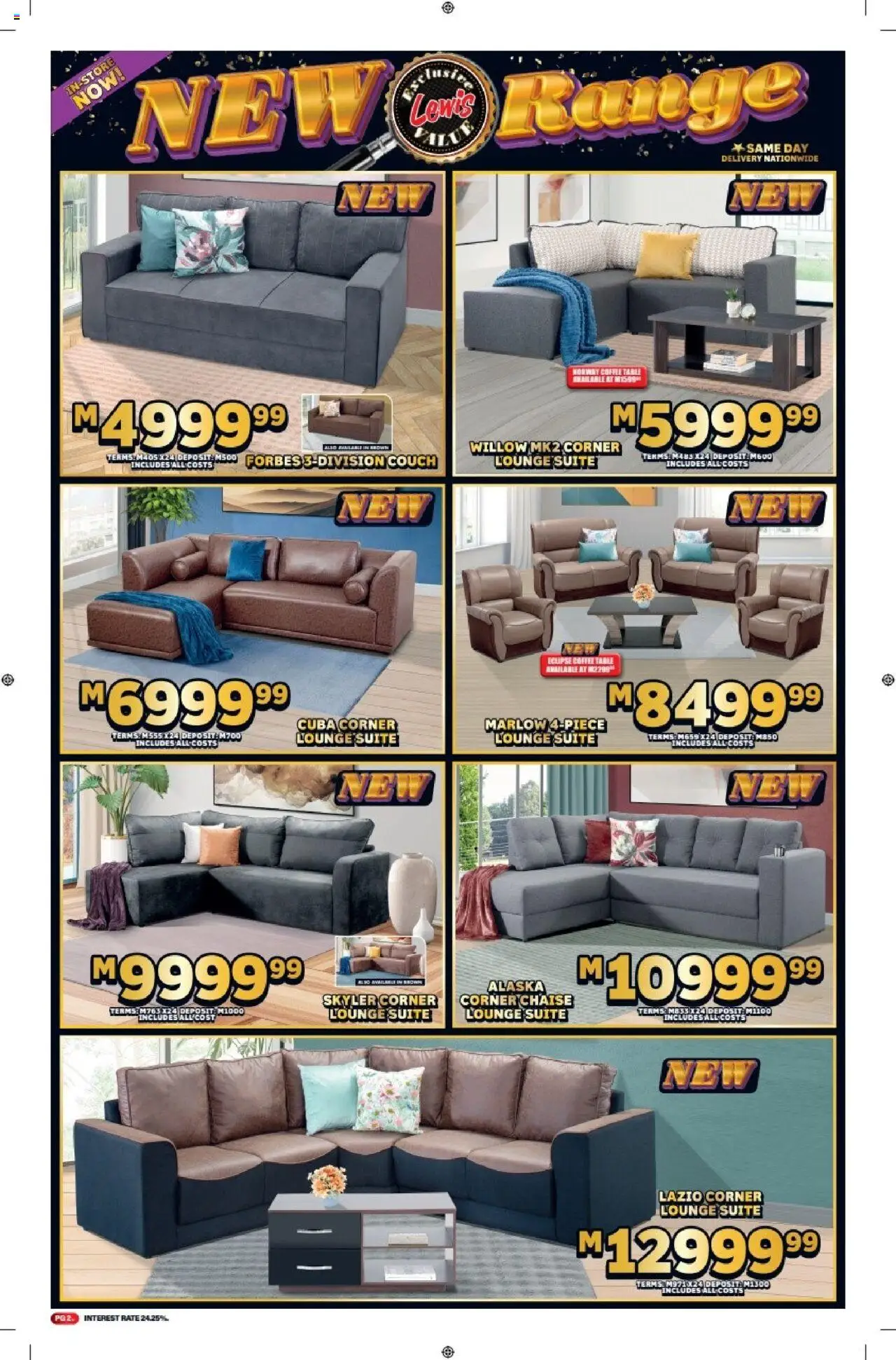 Lewis Stores - Lesotho Brochure │ valid from 11.08.2025 | Page: 2 | Products: Coffee table, Table, Coffee, Chaise