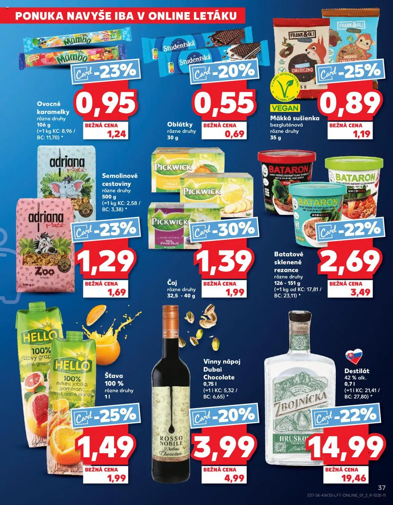 Kaufland SK akciós ujság - amely érvényes a következő dátumtól: 28.08.2025 | Oldal: 37 | Termékek: Vegán