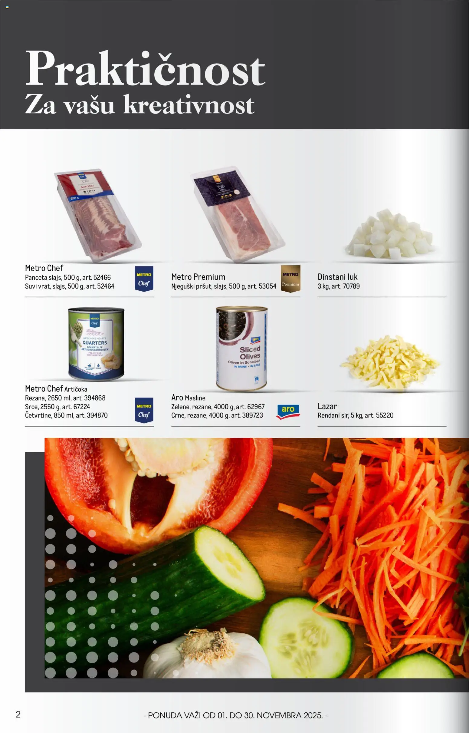 Metro katalog - važi od 01.11.2025 | Strana: 2 | Proizvode: Masline, Panceta