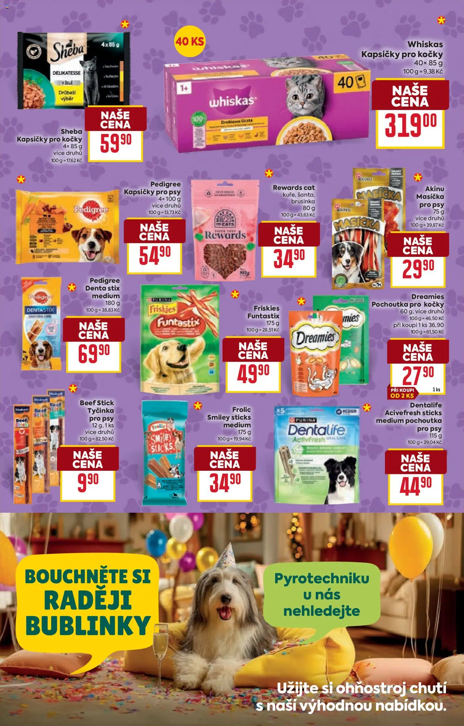 Billa Velký leták od 17.12.2025 | Strana: 49 | Produkty: Purina, Whiskas, Ohňostroj, Pedigree