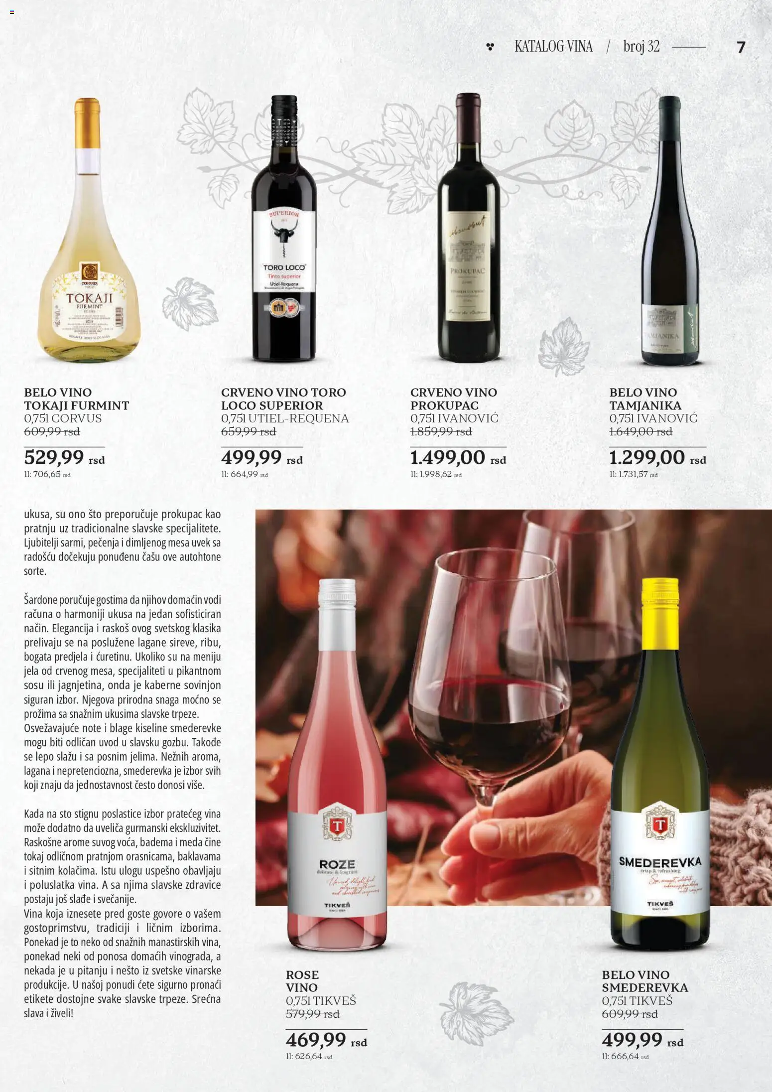 Idea katalog - važi od 23.10.2025 | Strana: 7 | Proizvode: Sto, Crveno vino, Belo vino, Vino