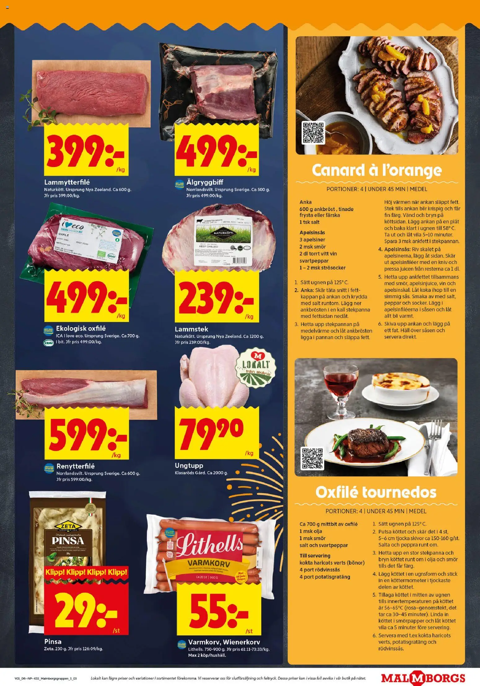 ICA Kvantum reklamblad aktuell från 30.12.2025 | Sida: 3 | Produkter: Salt, Oxfilé, Bönor, Häll