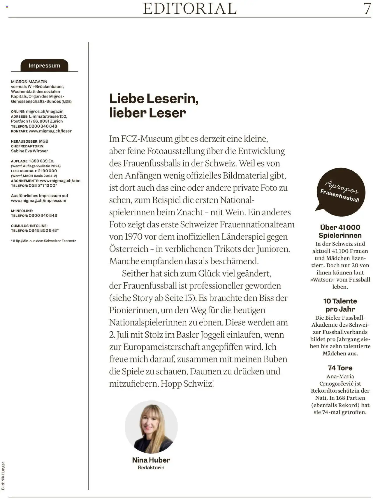 Migros Magazin ab 16.06.2025 | Seite: 7 | Produkte: Fußball, Telefon