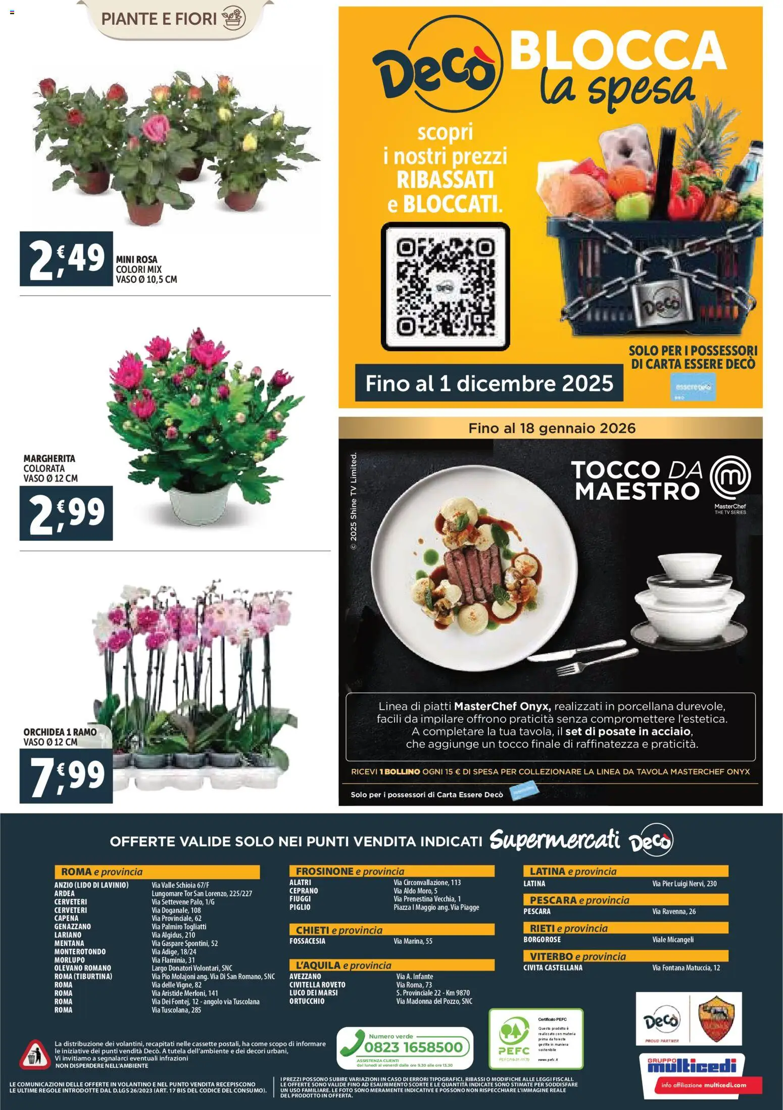 Volantino Decò del 07.11.2025 | Pagina: 20 | Prodotti: Posate, The, Orchidea, Vaso