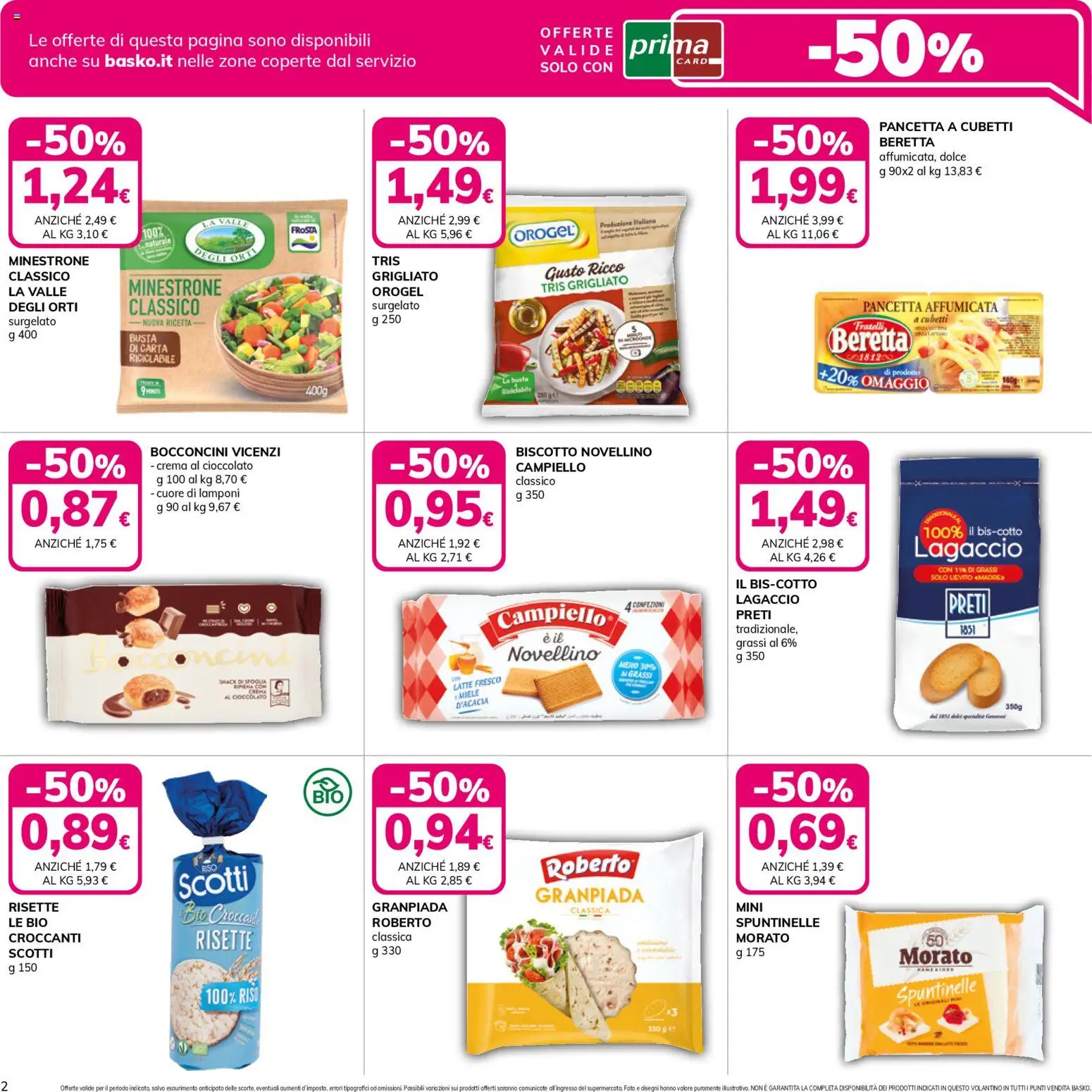 Volantino Basko del 07.04.2026 | Pagina: 2 | Prodotti: Cioccolato, Riso, Lamponi, Miele