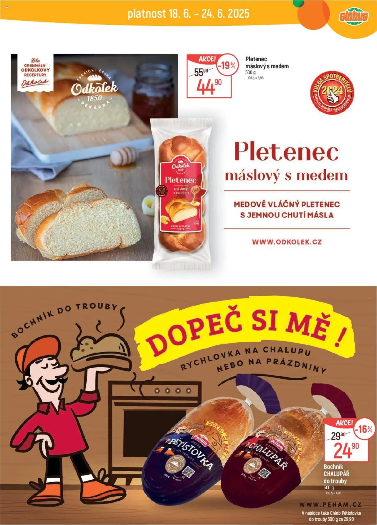 Globus leták od 18.06.2025 | Strana: 26 | Produkty: Globus, Chléb
