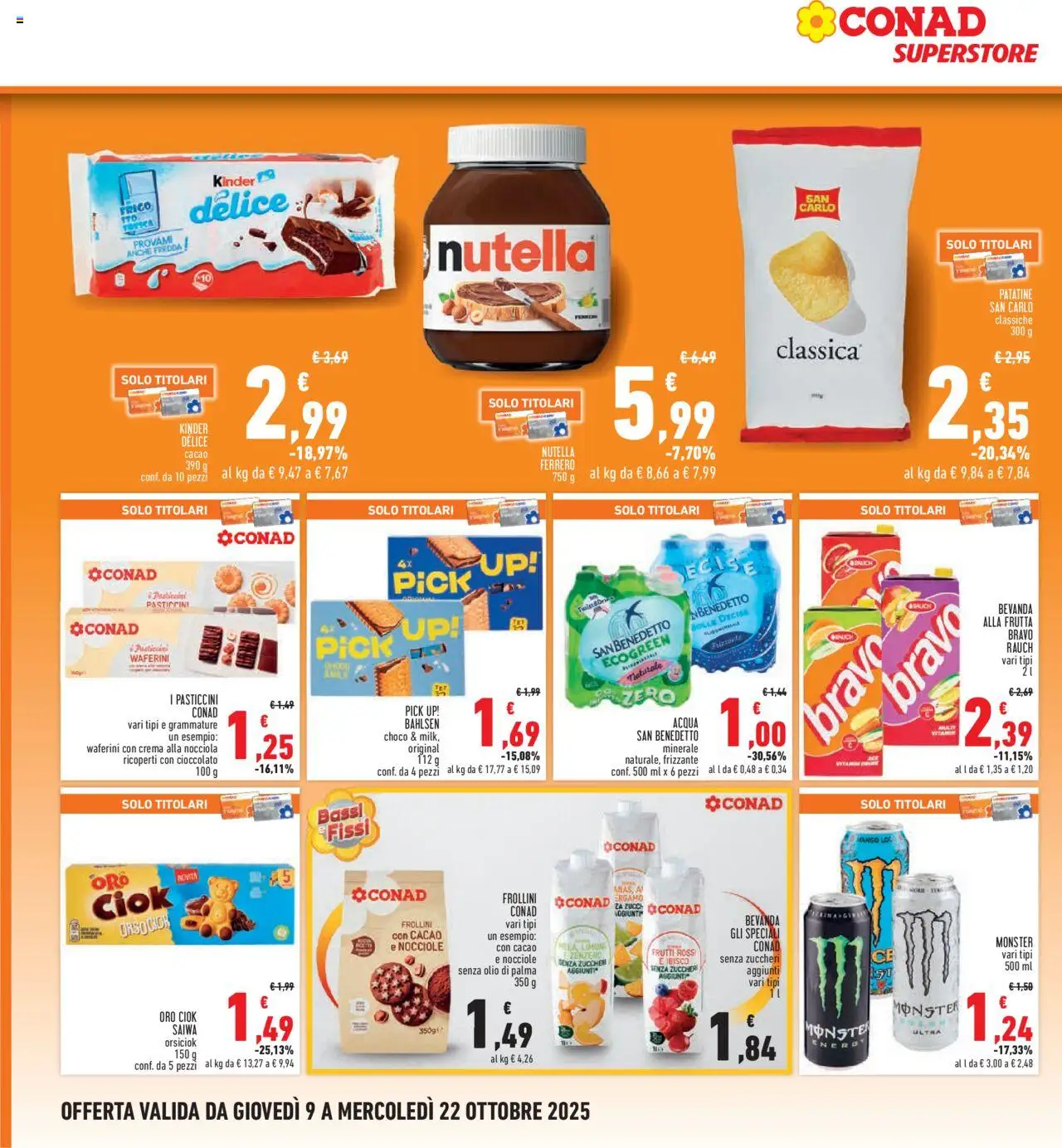 Volantino Conad del 09.10.2025 | Pagina: 18 | Prodotti: Frutta, Limone, Olio, Nocciole