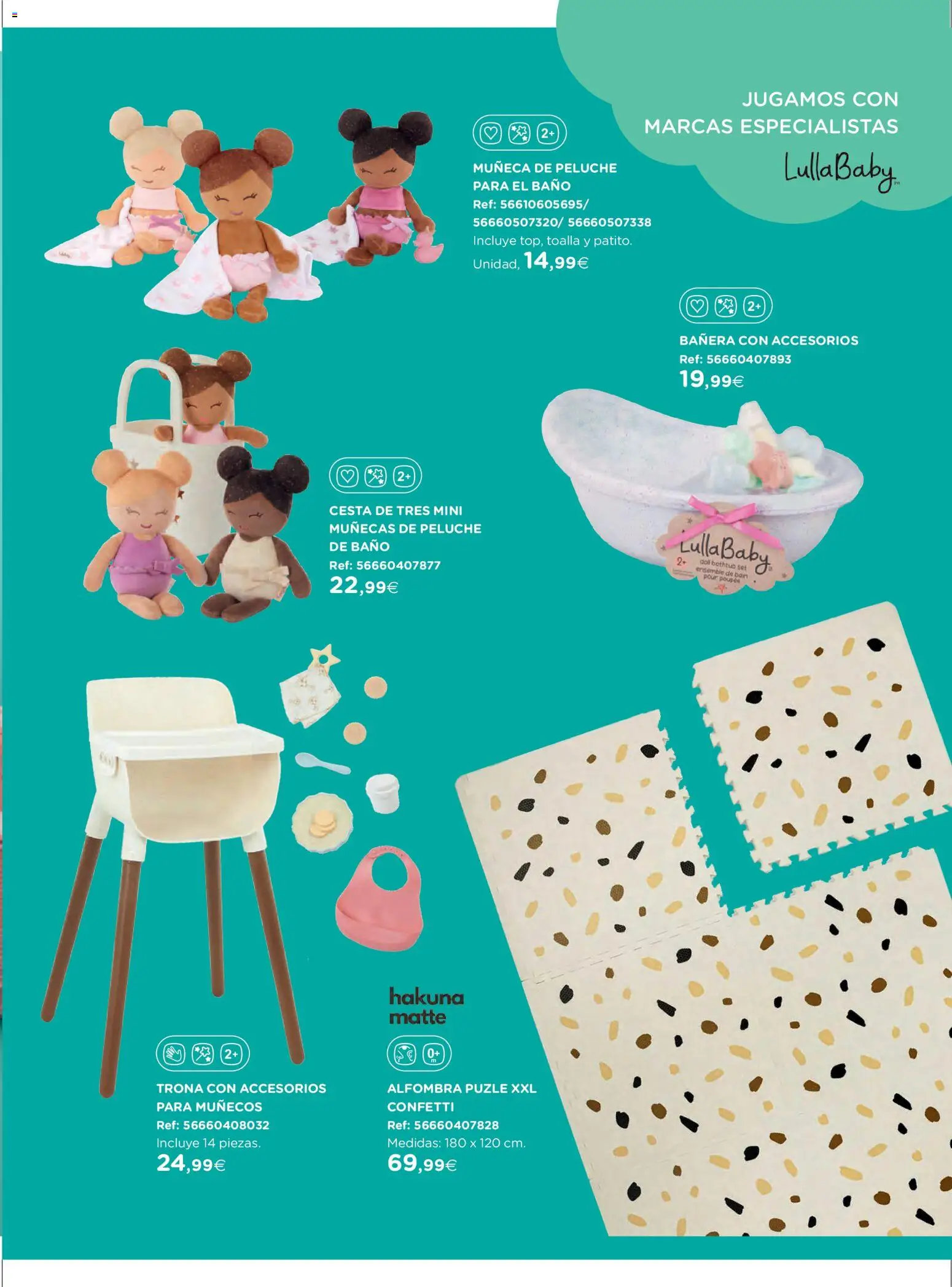 El Corte Inglés ofertas │ válido desde el 27.10.2025 | Página: 27 | Productos: Muñeca, Baño, Cesta, Alfombra