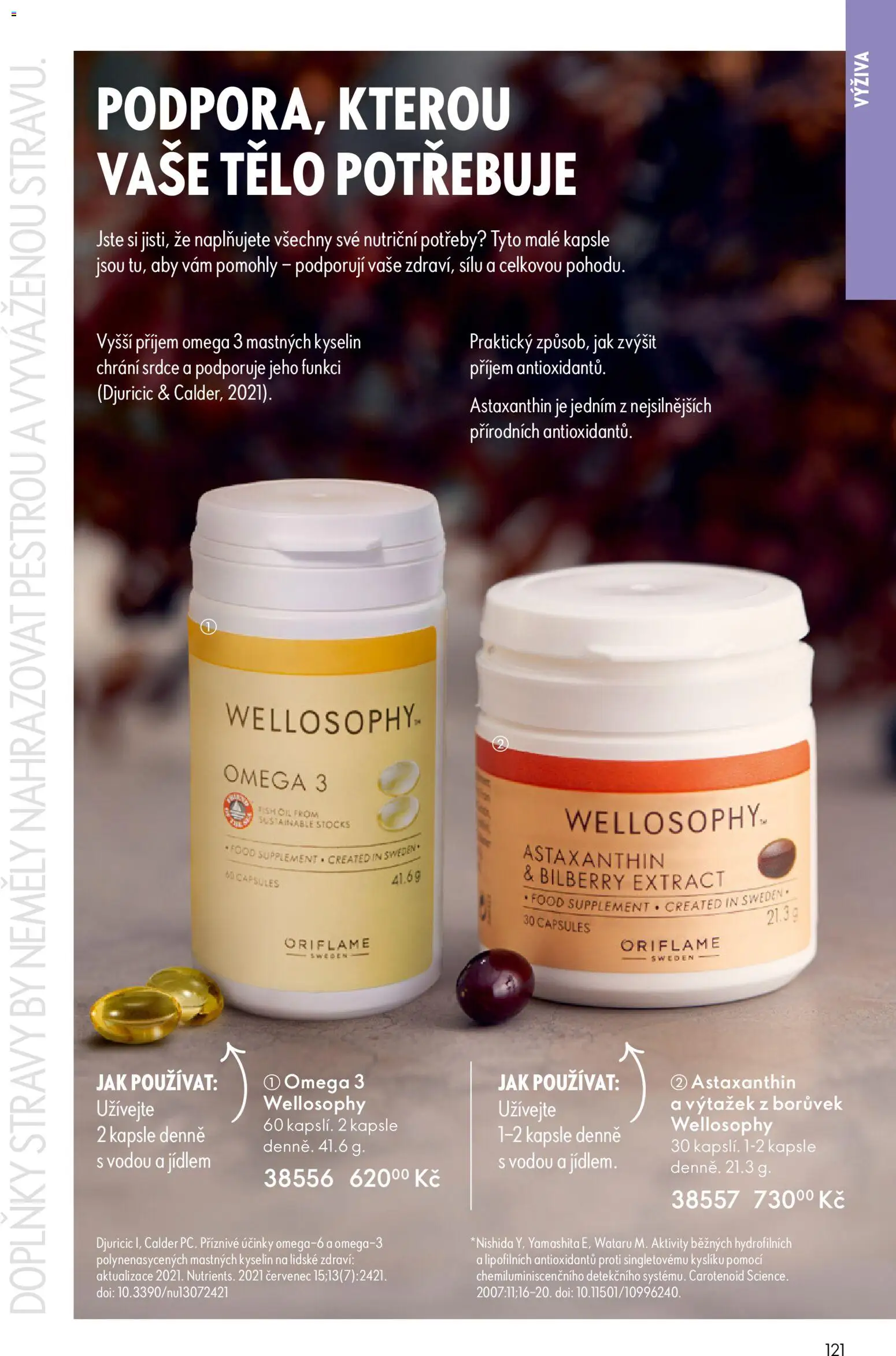 Oriflame katalog č.02/2026 od 21.01.2026 | Strana: 121 | Produkty: Omega 3, Kapsle, Omega