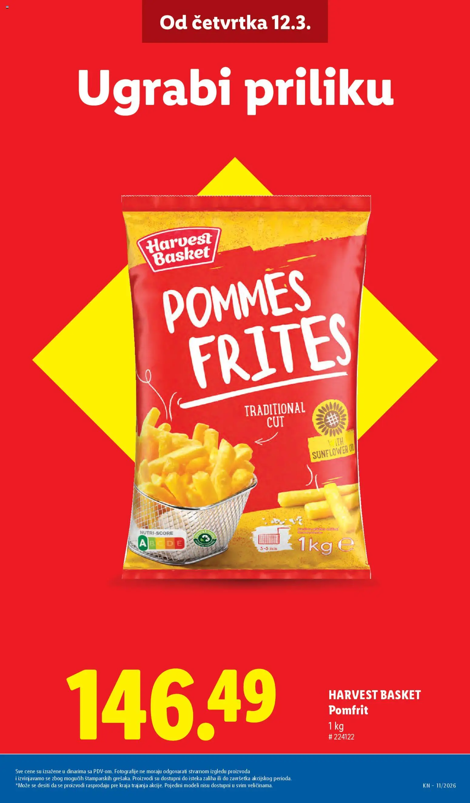 Lidl katalog - važi od 12.03.2026 | Strana: 7 | Proizvode: Pomfrit