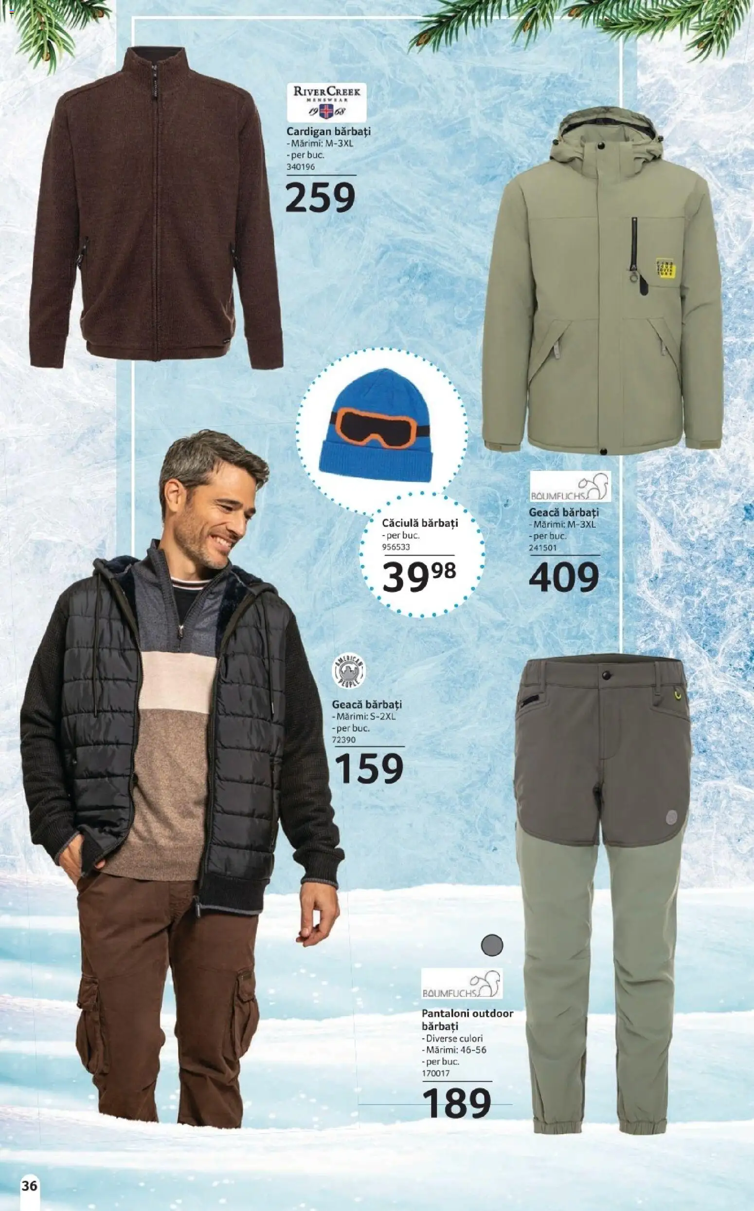 Noul catalog Selgros – valabil de la 14.11.2025 | Pagină: 36 | Produse: Cardigan, Geacă, Pantaloni