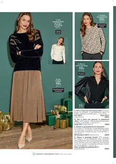 Damart folder - Voorbeeld van een folder van Damart, geldig van 26.11.2025 | Pagina: 16 | Producten: Riem, Sweater, Elastiek, Blouse
