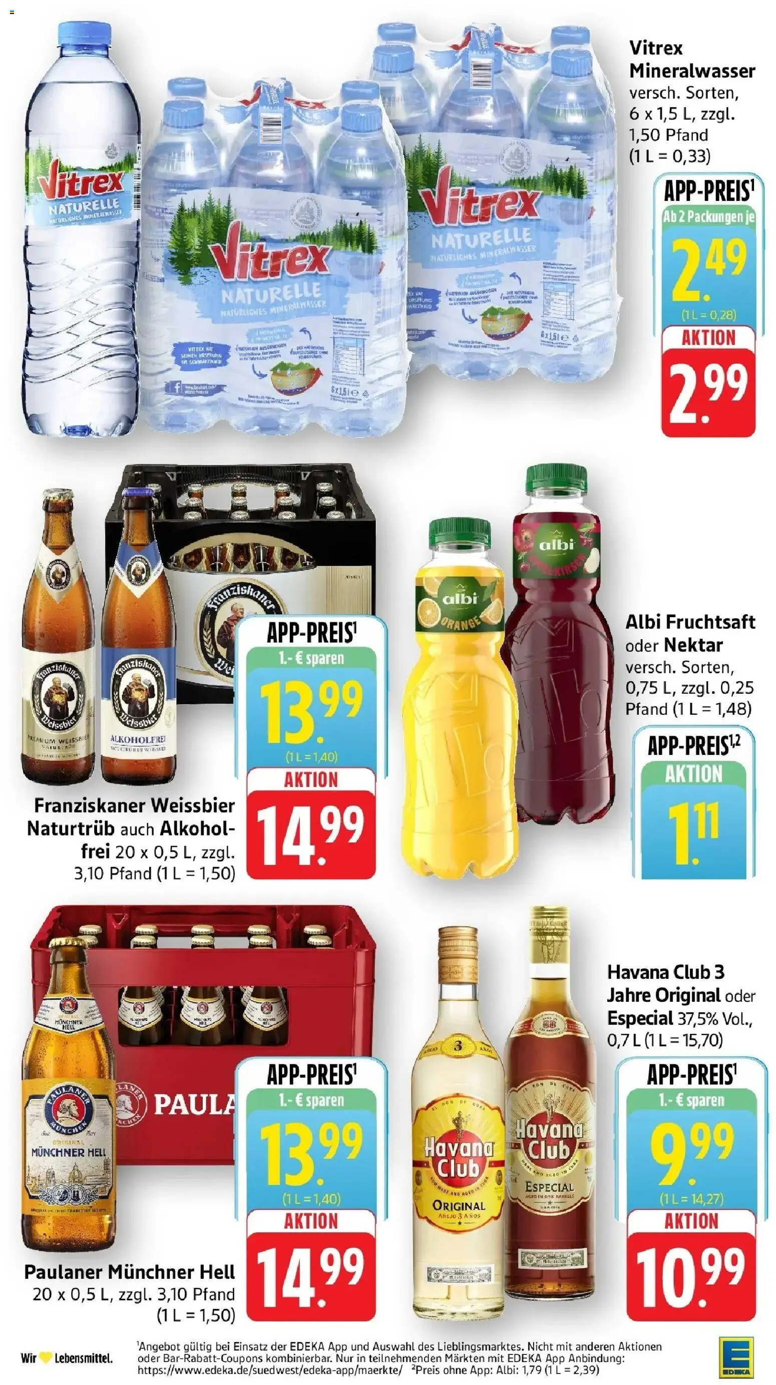 Angebote – gültig ab 27.04.2026 | Seite: 5 | Produkte: Havana club, Weißbier, Fruchtsaft, Paulaner