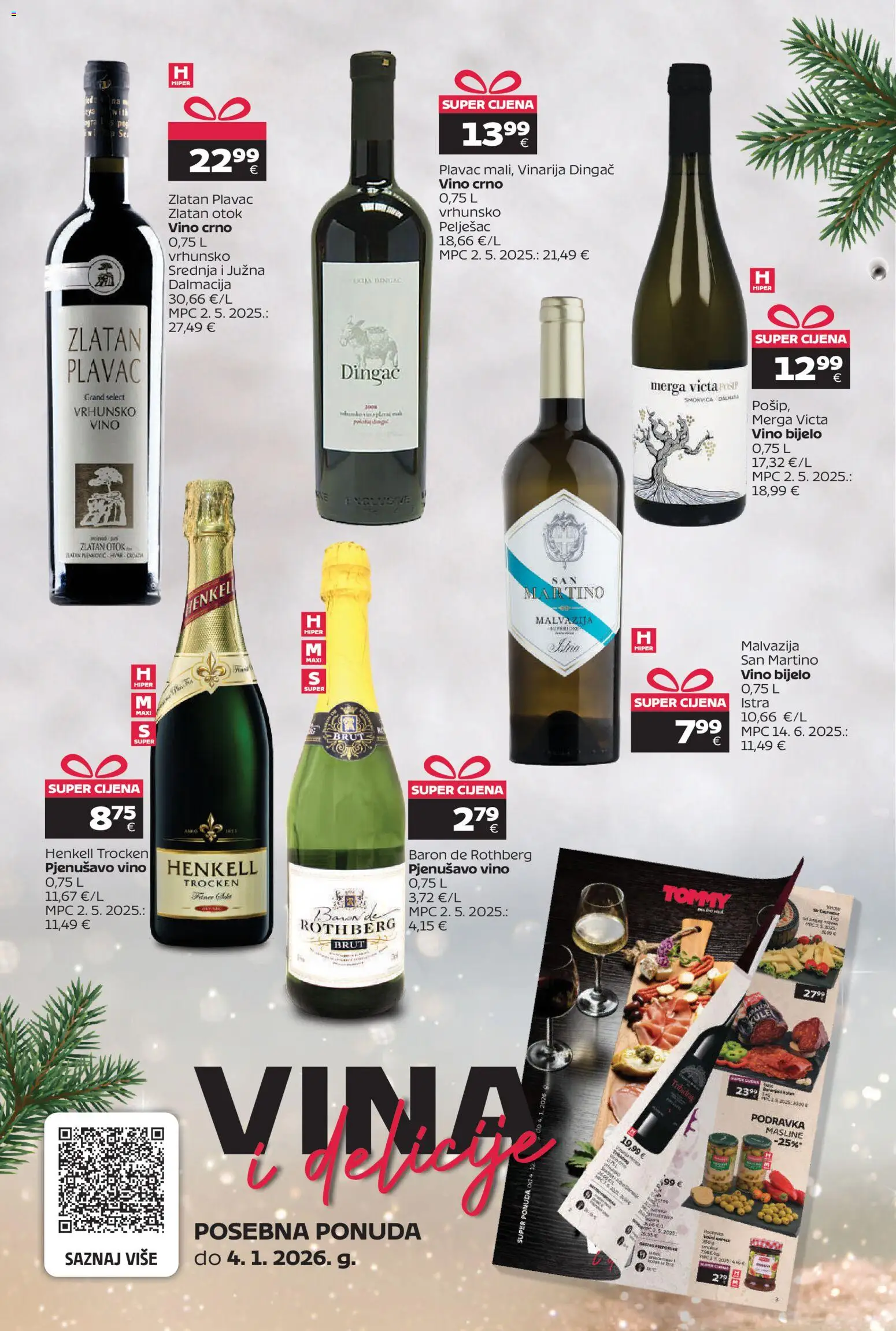 Tommy katalog | vrijedi od 15.12.2025 | Stranica: 15 | Proizvodi: Podravka, Masline, Vino