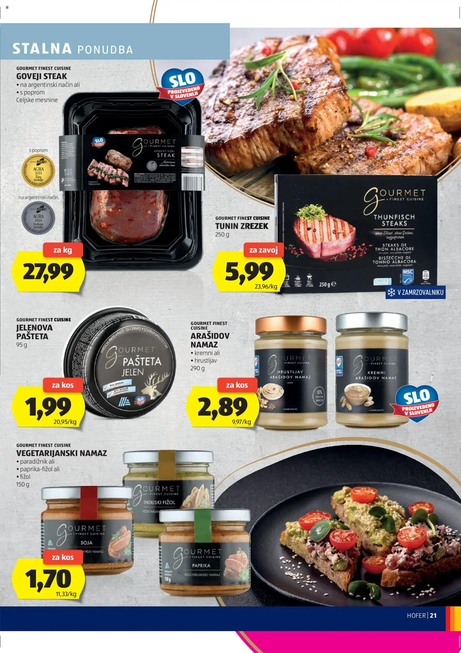 Hofer SI katalog | vrijedi od 23.10.2025 | Stranica: 21 | Proizvodi: Paprika, Pašteta, Namaz