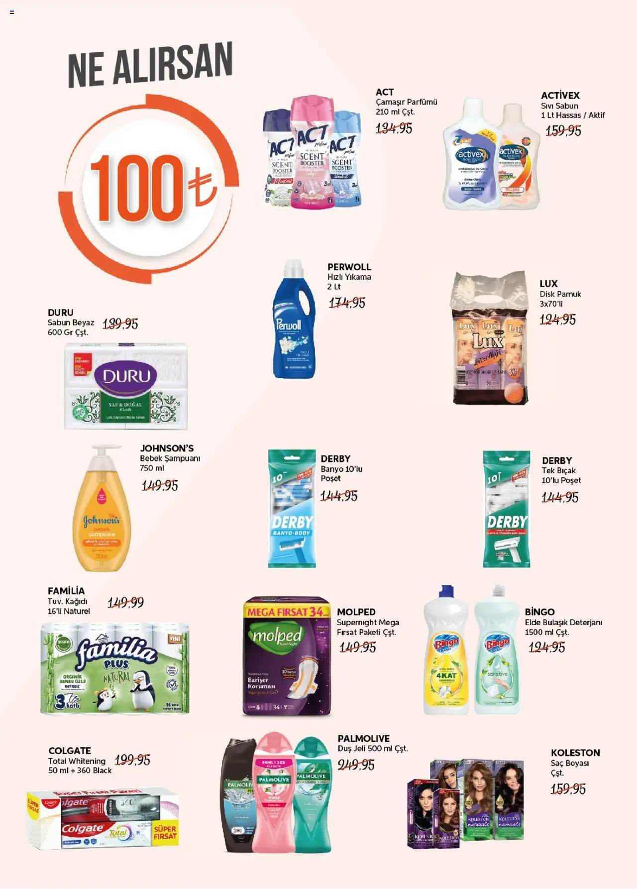 Biçen Market Katalog - 17.10.2025 tarihinden itibaren geçerlidir | Sayfa: 6 | Ürünler: Banyo, Sabun, Bulaşık deterjanı, Disk