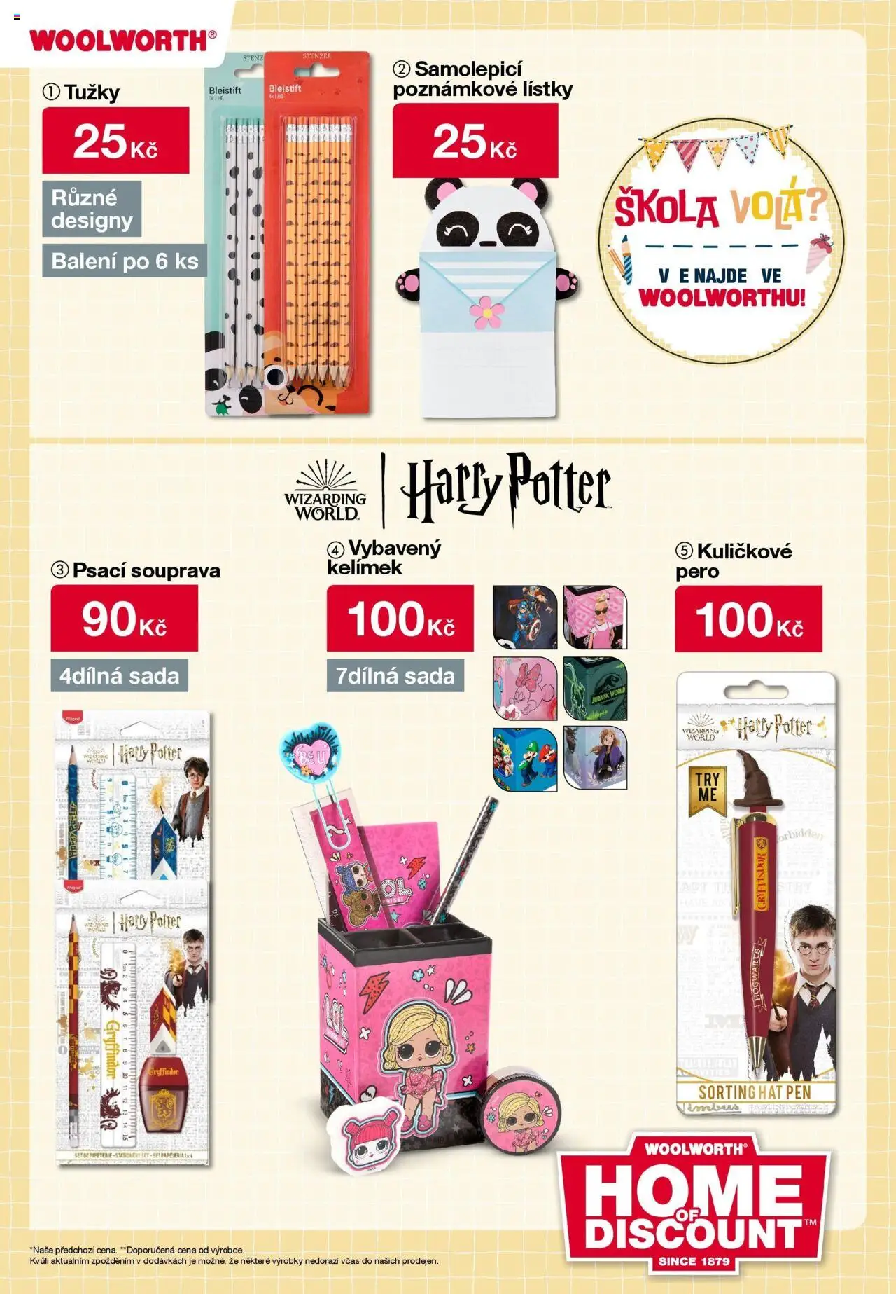 Woolworth leták od 22.08.2025 - akční nabídka | Strana: 22 | Produkty: Pero, Harry Potter